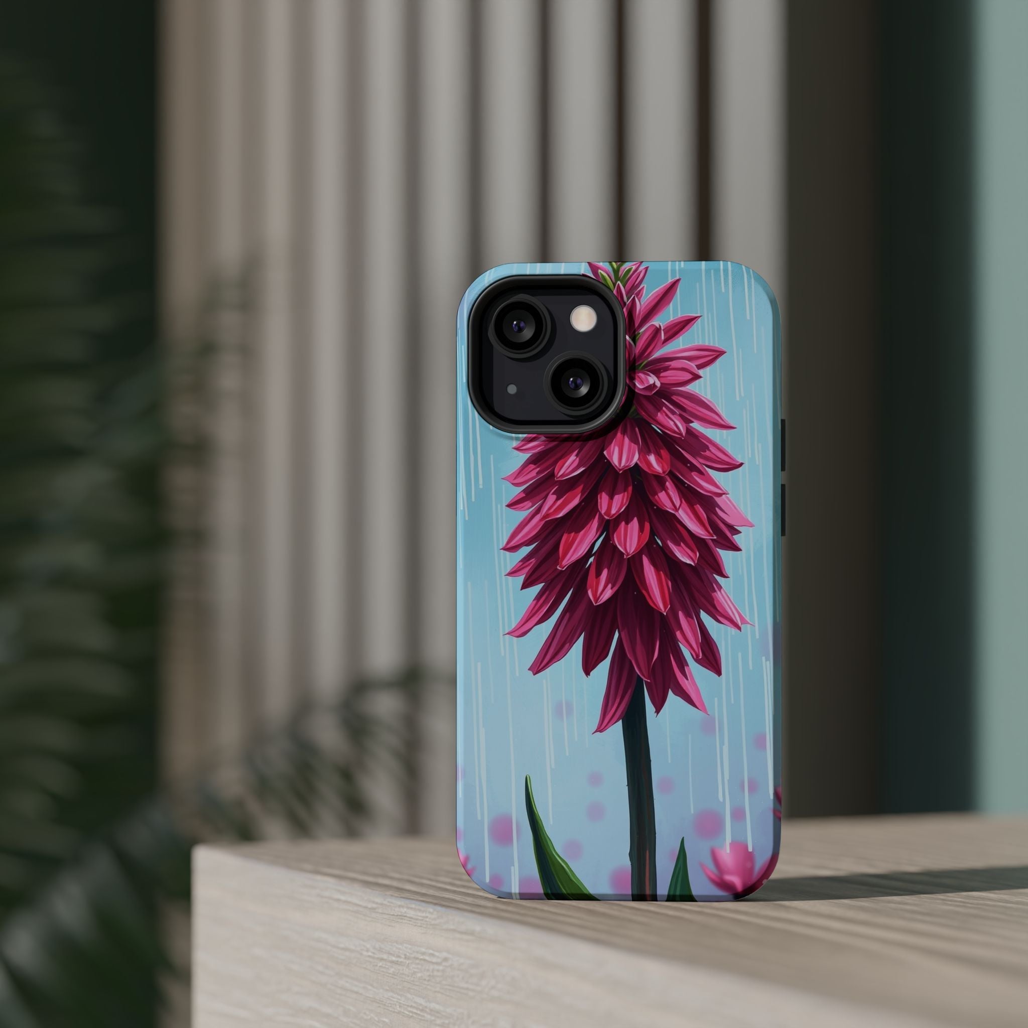 iPhone Cyan And Magenta Spring Shower Bloom Slim iPhone Everyday · iPhone Case