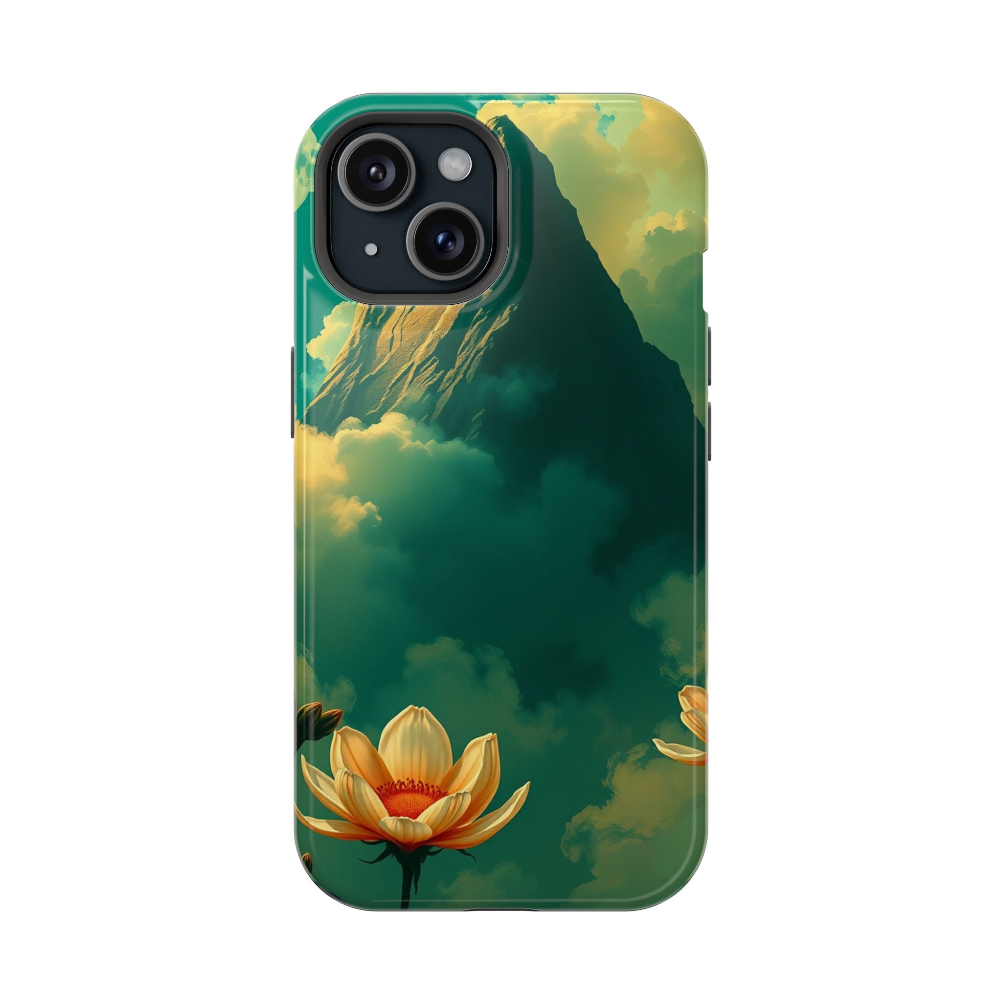 iPhone Emerald Green And Gold Night Bloomer Slim iPhone Everyday · iPhone Case
