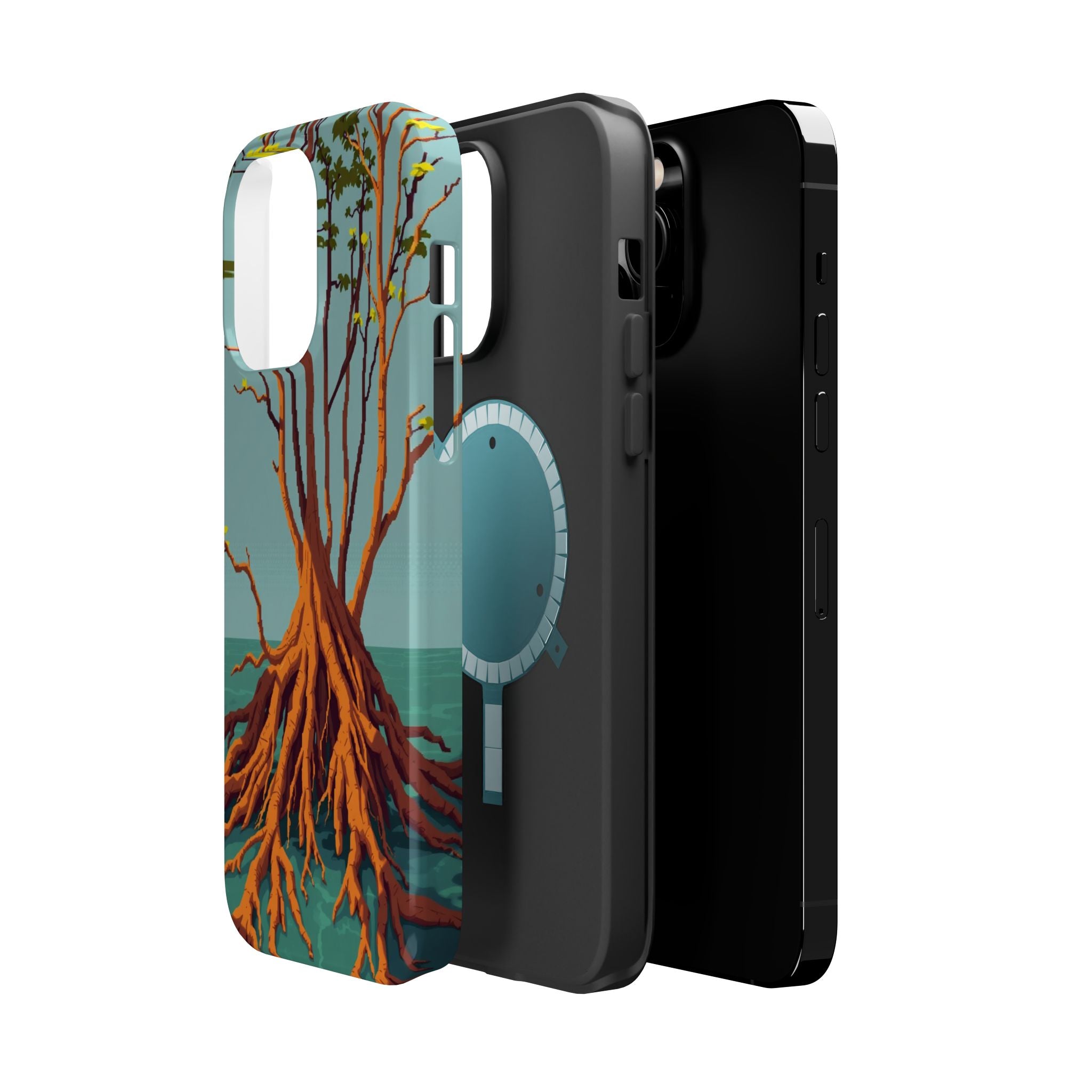 iPhone Mustard And Rust Mangrove Roots Slim Everyday iPhone 13 Designer · iPhone