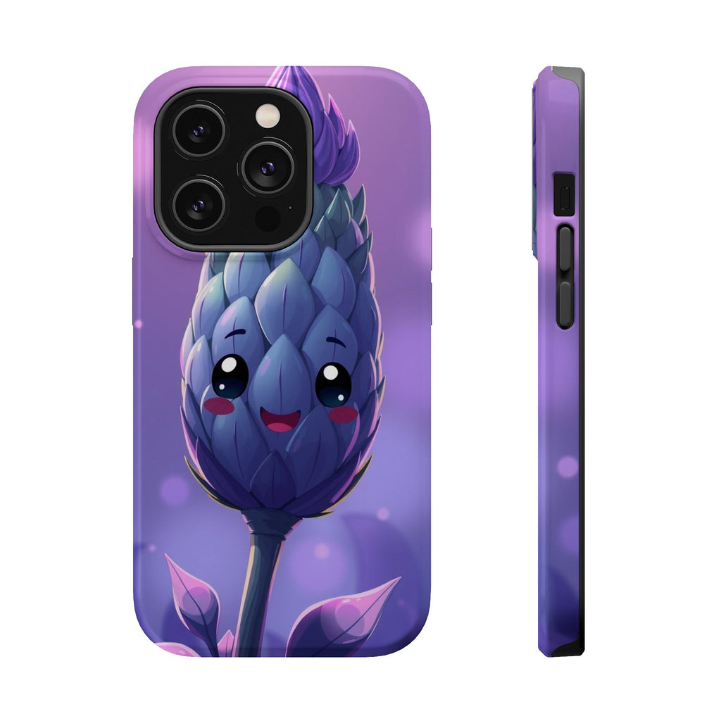 iPhone Indigo And Violet Bud Burst Bold Modern Everyday Snap Case · iPhone Case