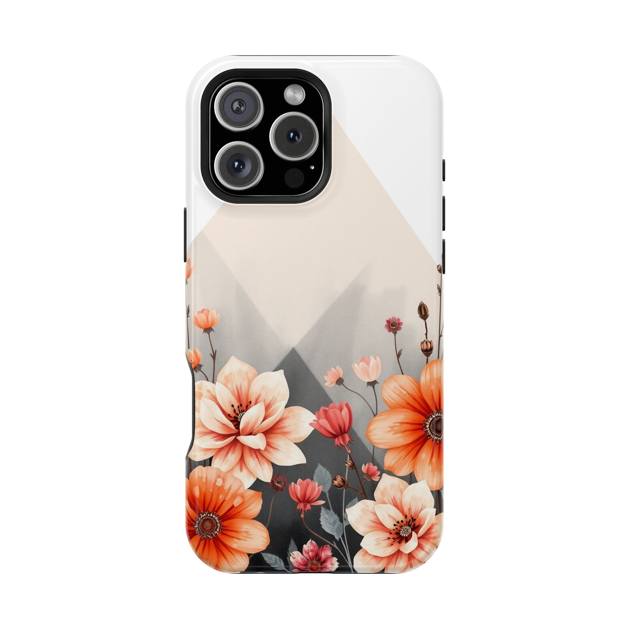 iPhone Floral Geometric Vibrant Design Slim Snap Case · iPhone Case