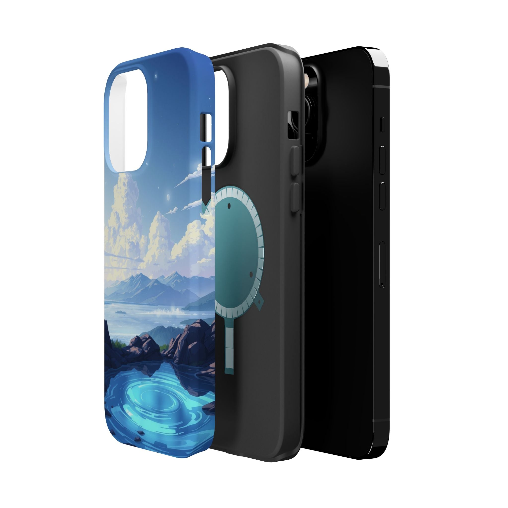 iPhone Earthy Tidal Pool Design 18 Bold Modern Everyday Snap Case · iPhone Case