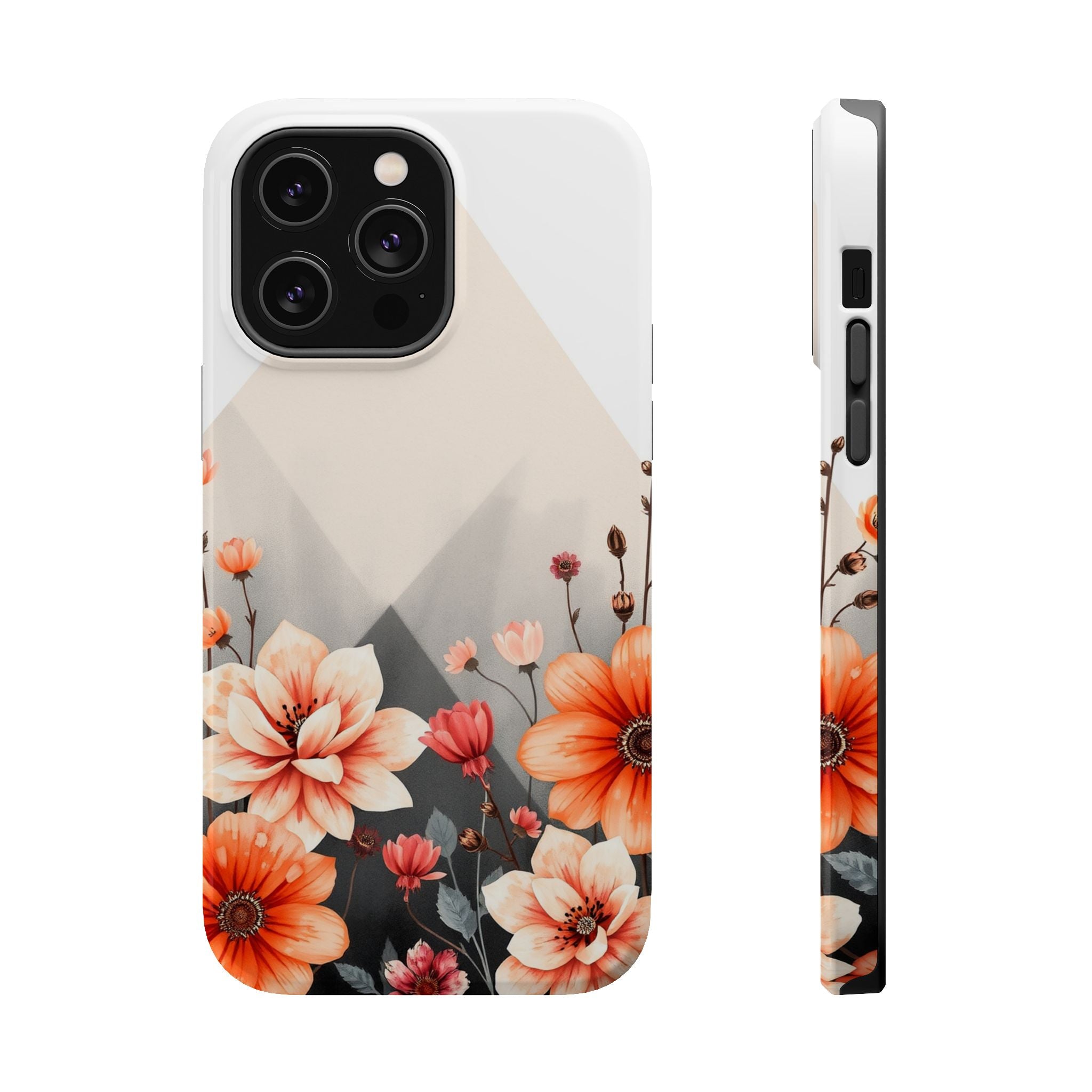 iPhone Floral Geometric Vibrant Design Slim Snap Case · iPhone Case