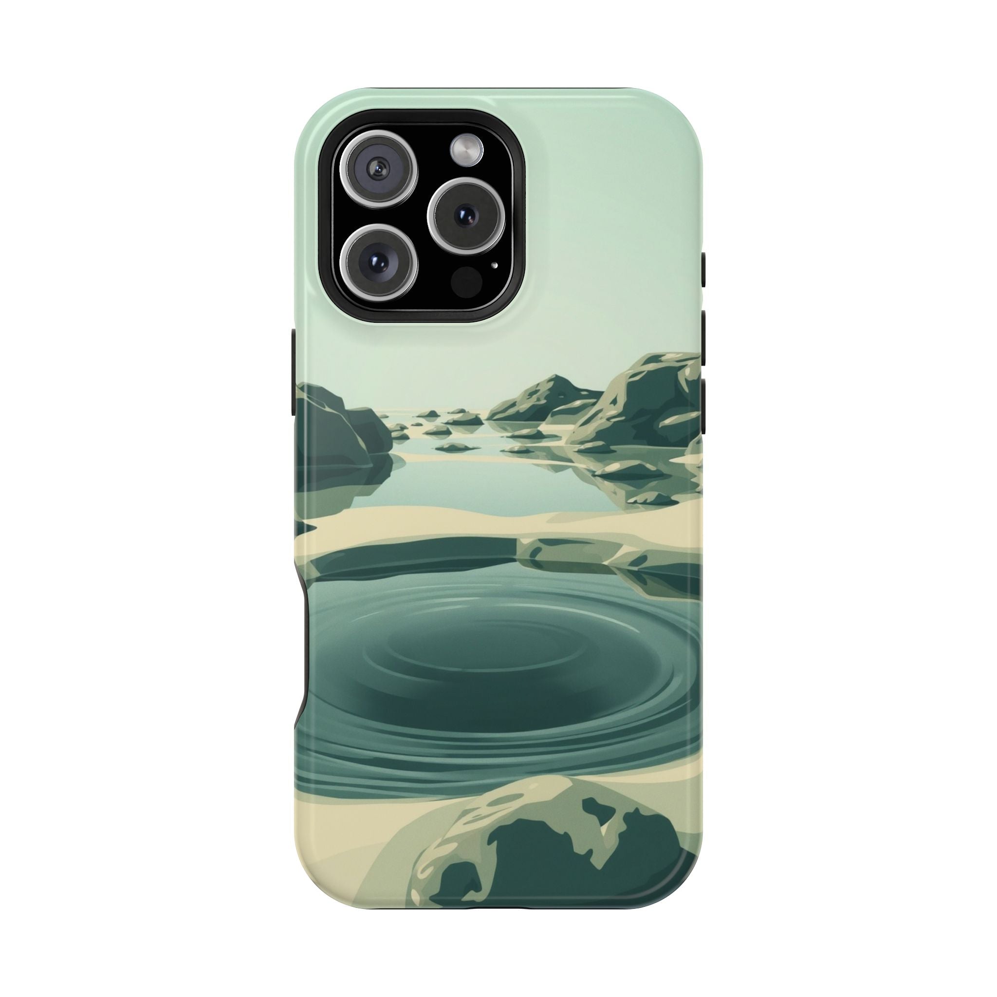 iPhone Radiant Tidal Pool Design Bold Modern Everyday Snap Case · iPhone Case