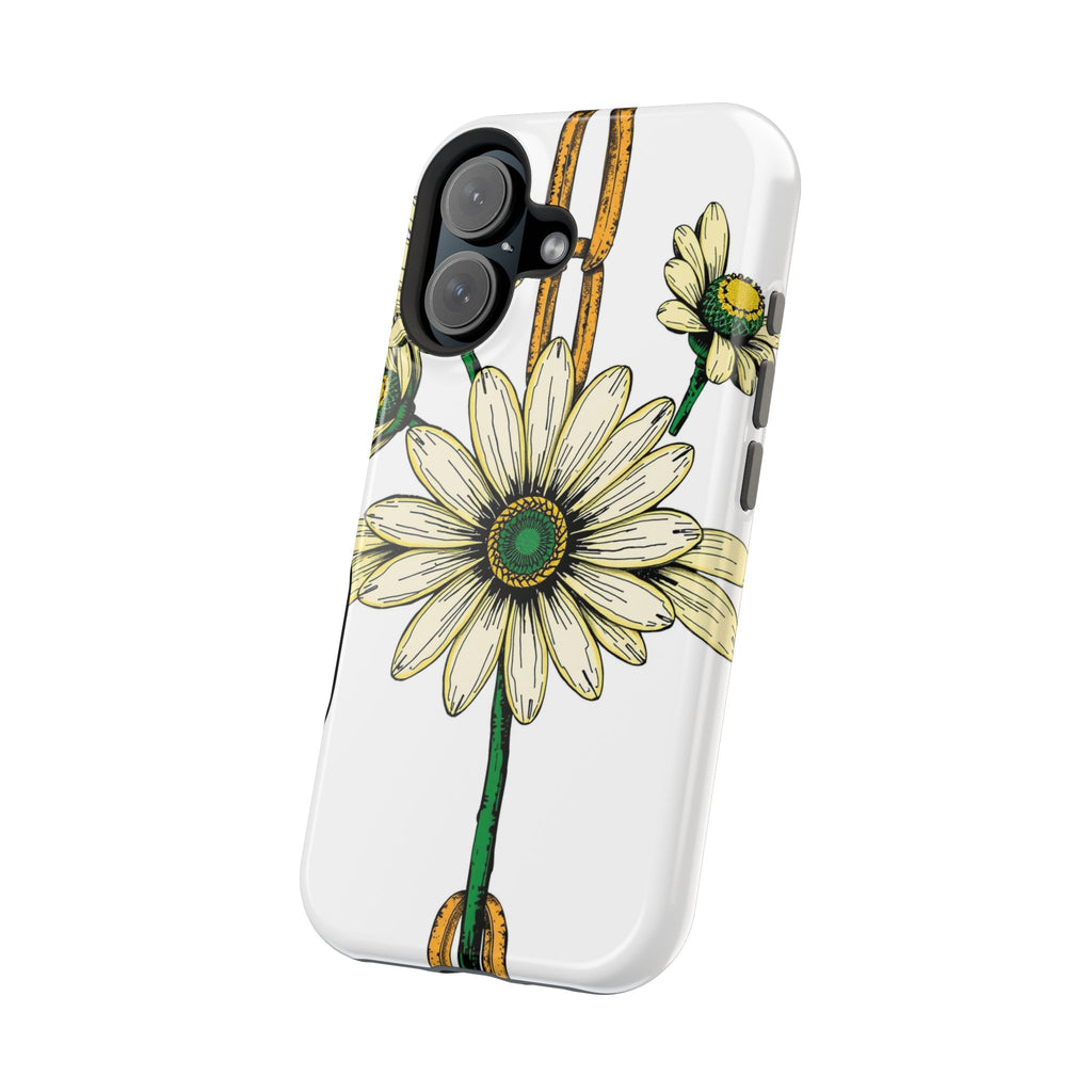 iPhone Daisy Chain Dark Gothic Ink Bold Modern Everyday Snap Case · iPhone Case