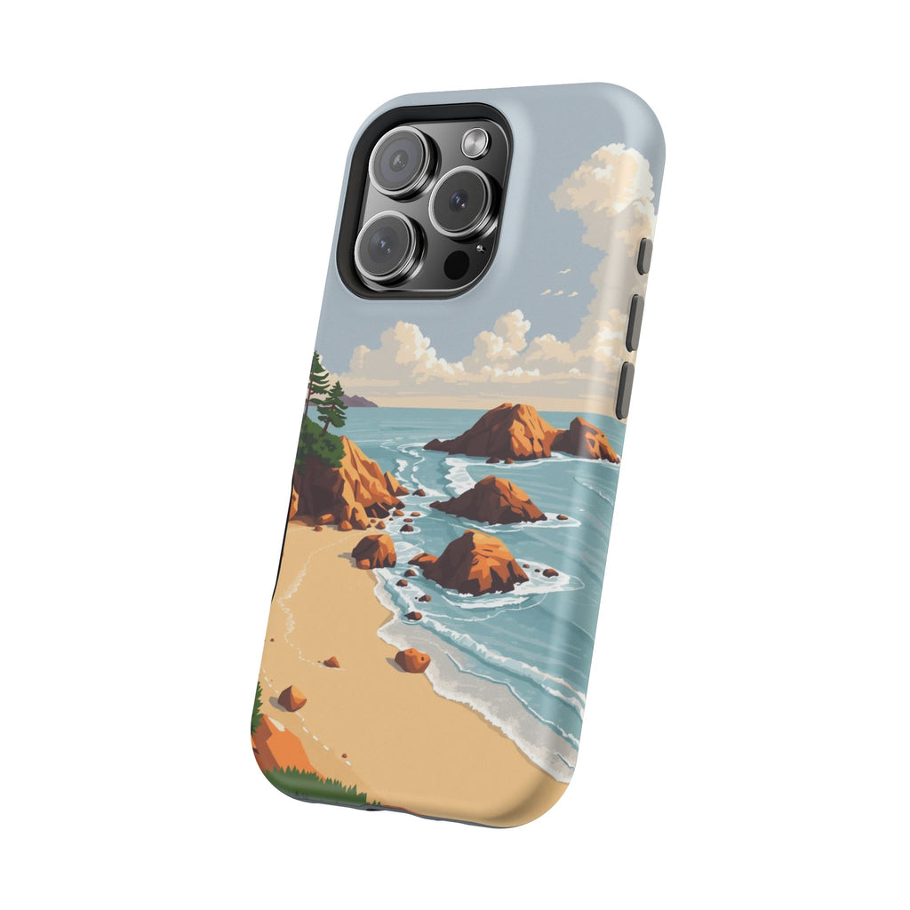 iPhone Mustard And Rust Pebble Beach Slim Everyday Designer Case · iPhone Case