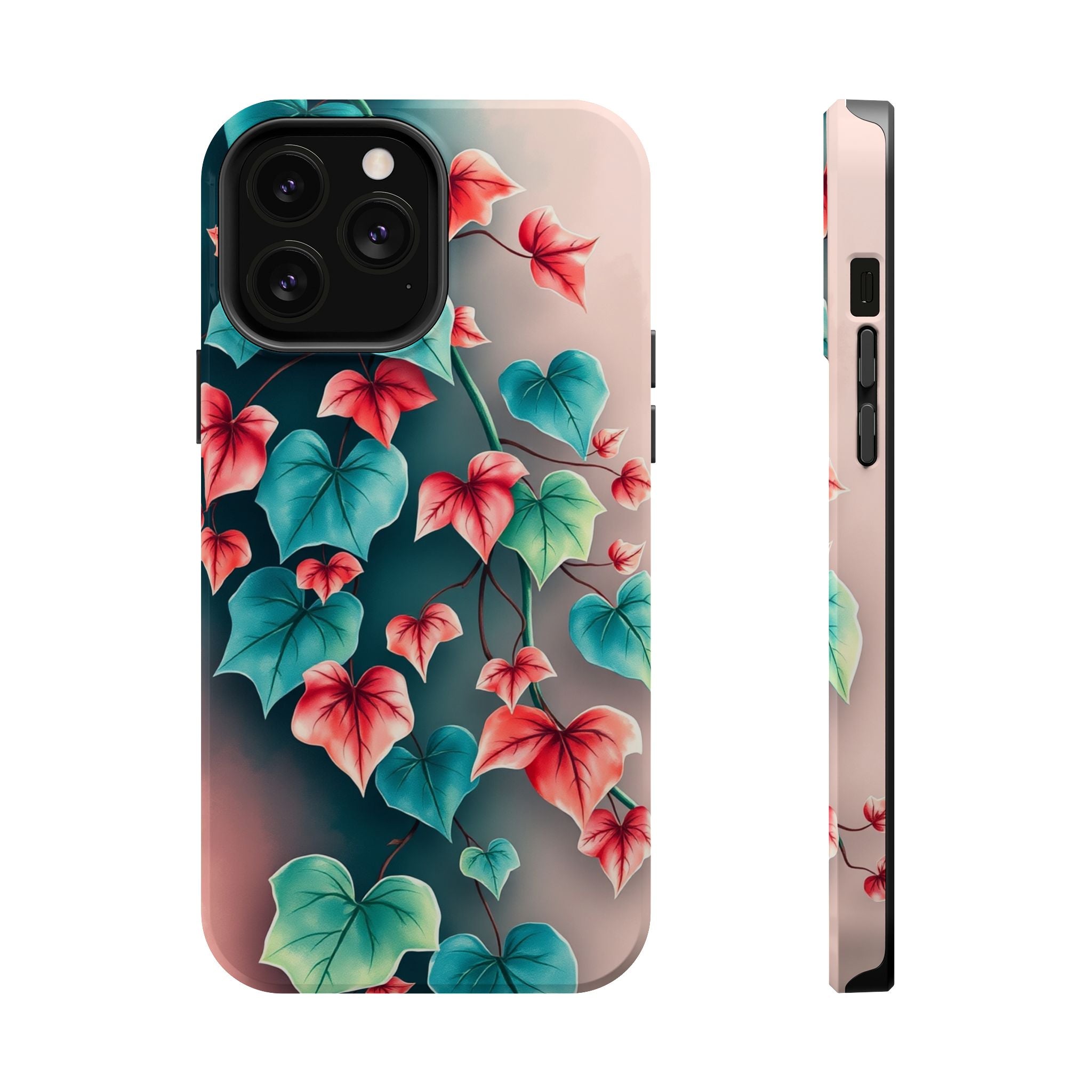 iPhone Art Nouveau Vine Teal And Coral Slim Snap Case · iPhone Case