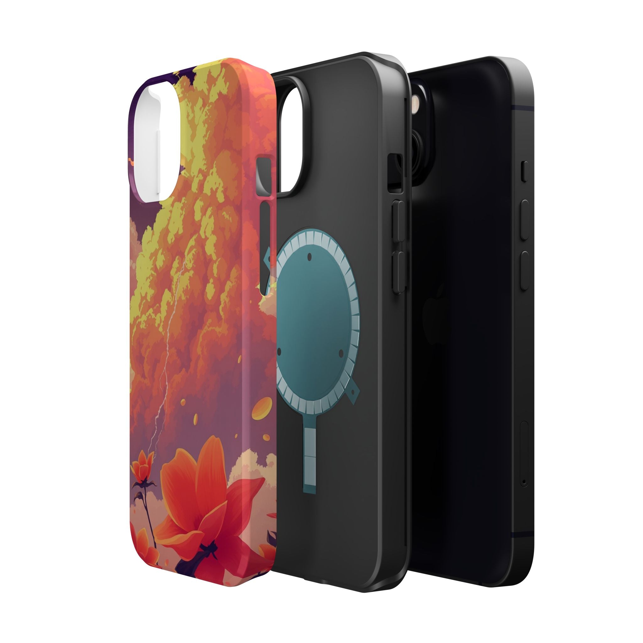 iPhone Sunset Amber And Peach Petal Storm Slim iPhone Everyday Designer · iPhone