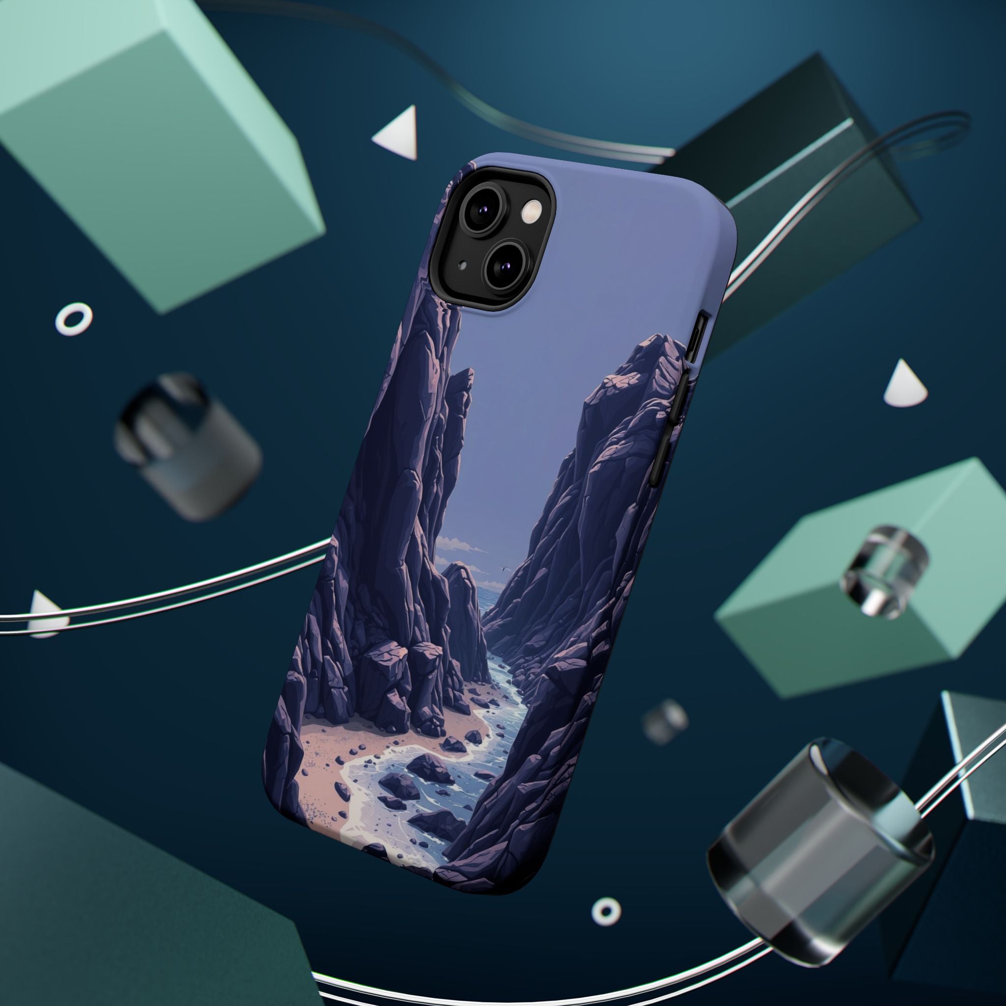 iPhone Rocky Coastline Mystic Art Bold Modern Everyday Snap Case · iPhone Case