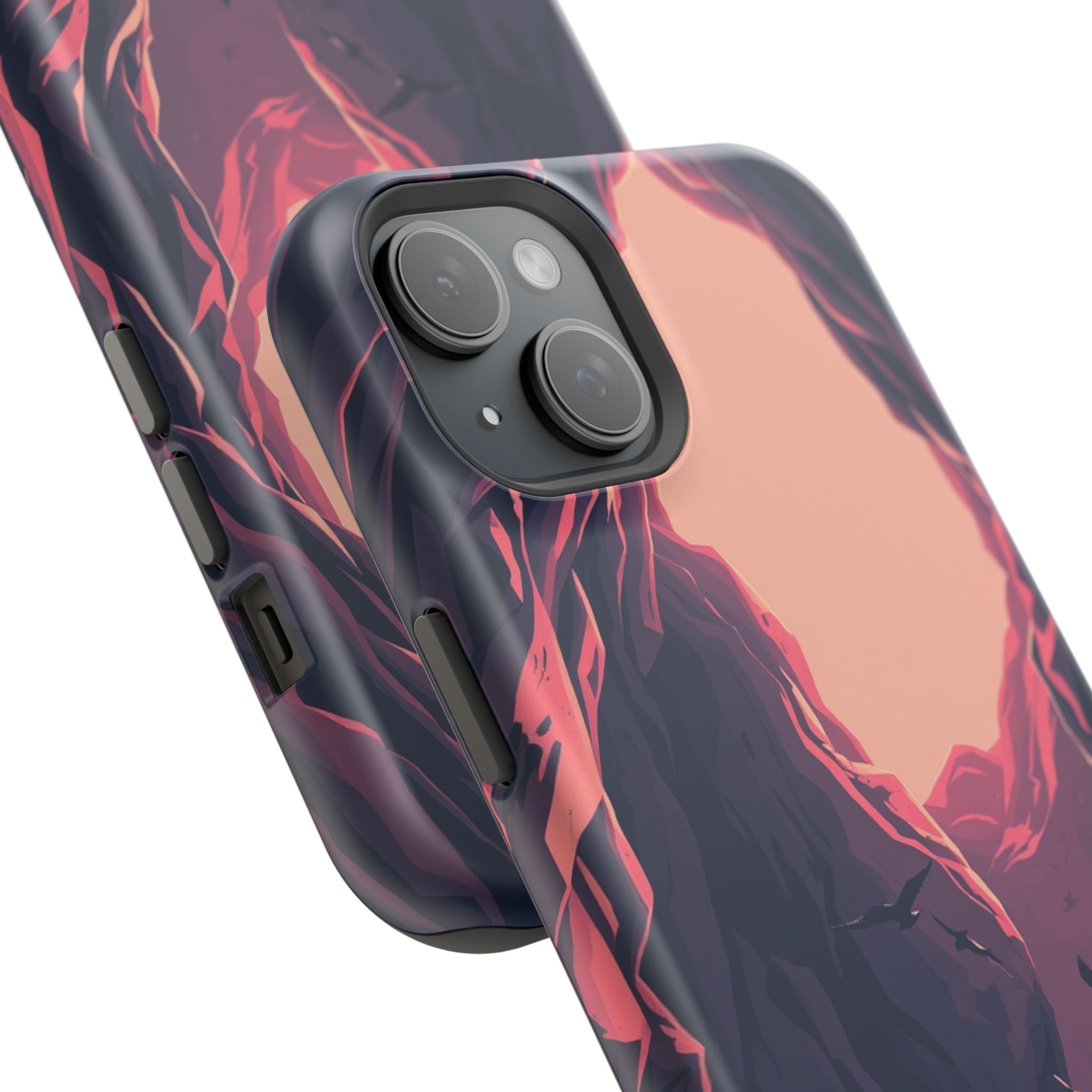 iPhone Rose Pink And Cream Dark Crystal Cave Slim Everyday Designer Case · iPhon