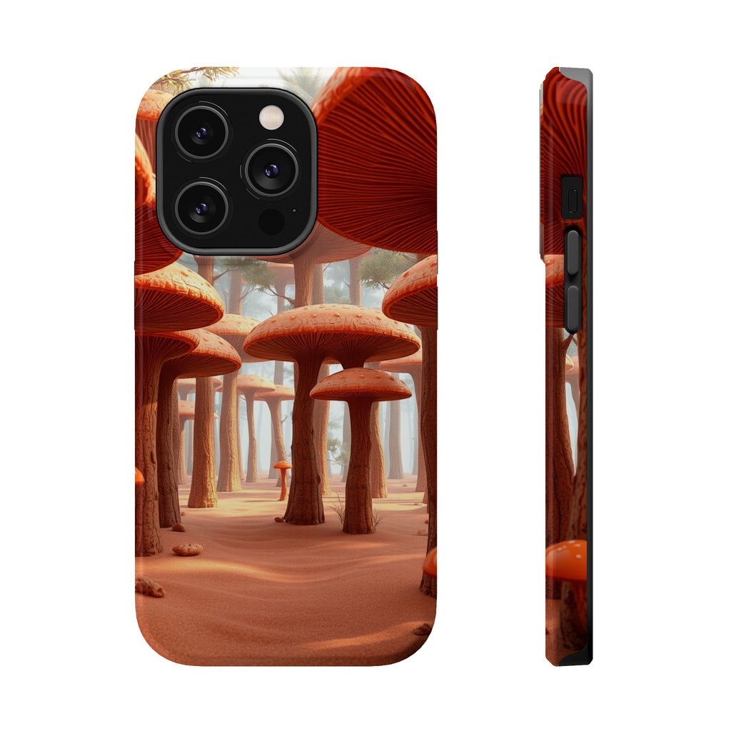 iPhone Mushroom Forest 3D Digital Bold Modern Everyday Snap Case · iPhone Case