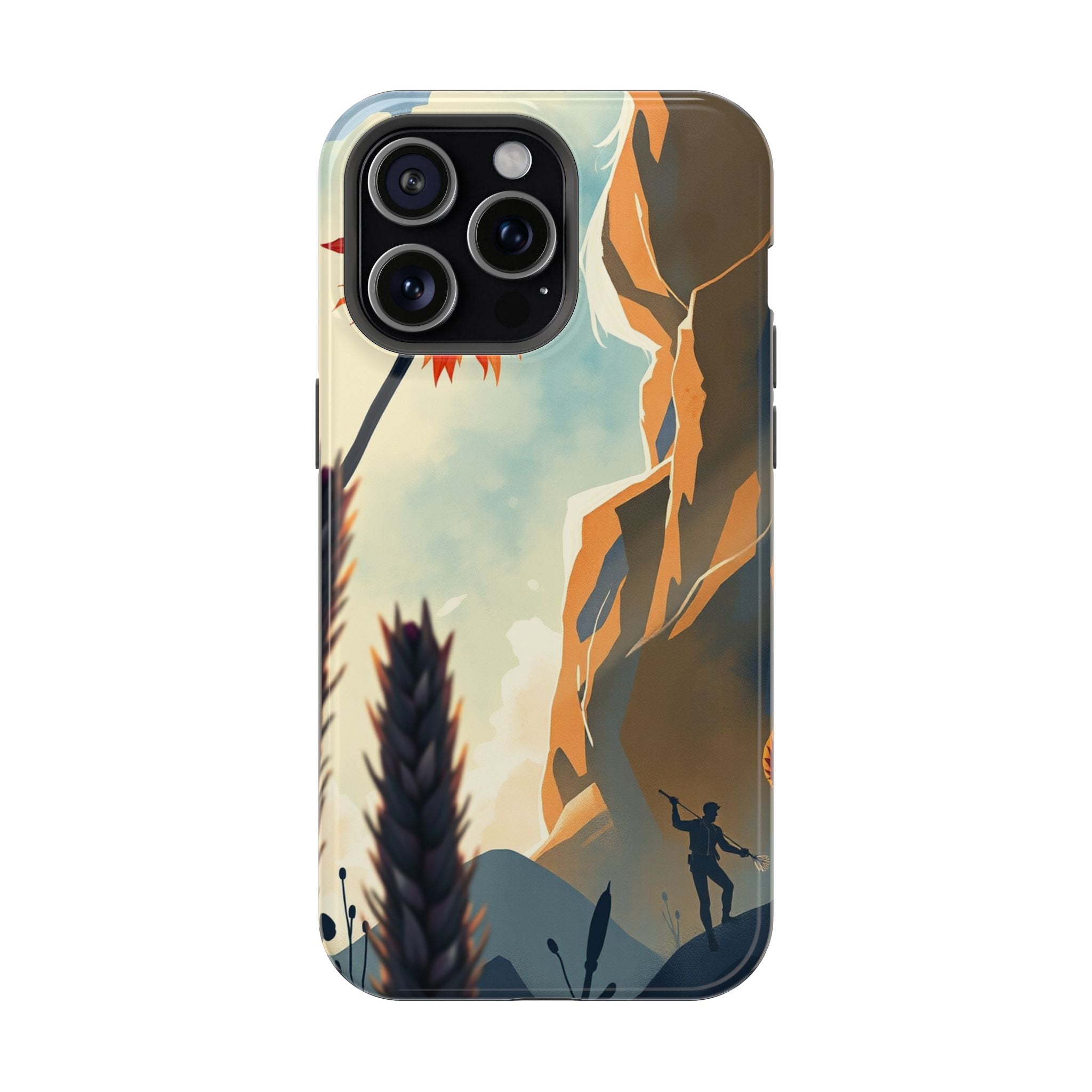 iPhone Bud Burst Vibrant Watercolor Artistic Everyday Cas Slim Snap Case · iPhon