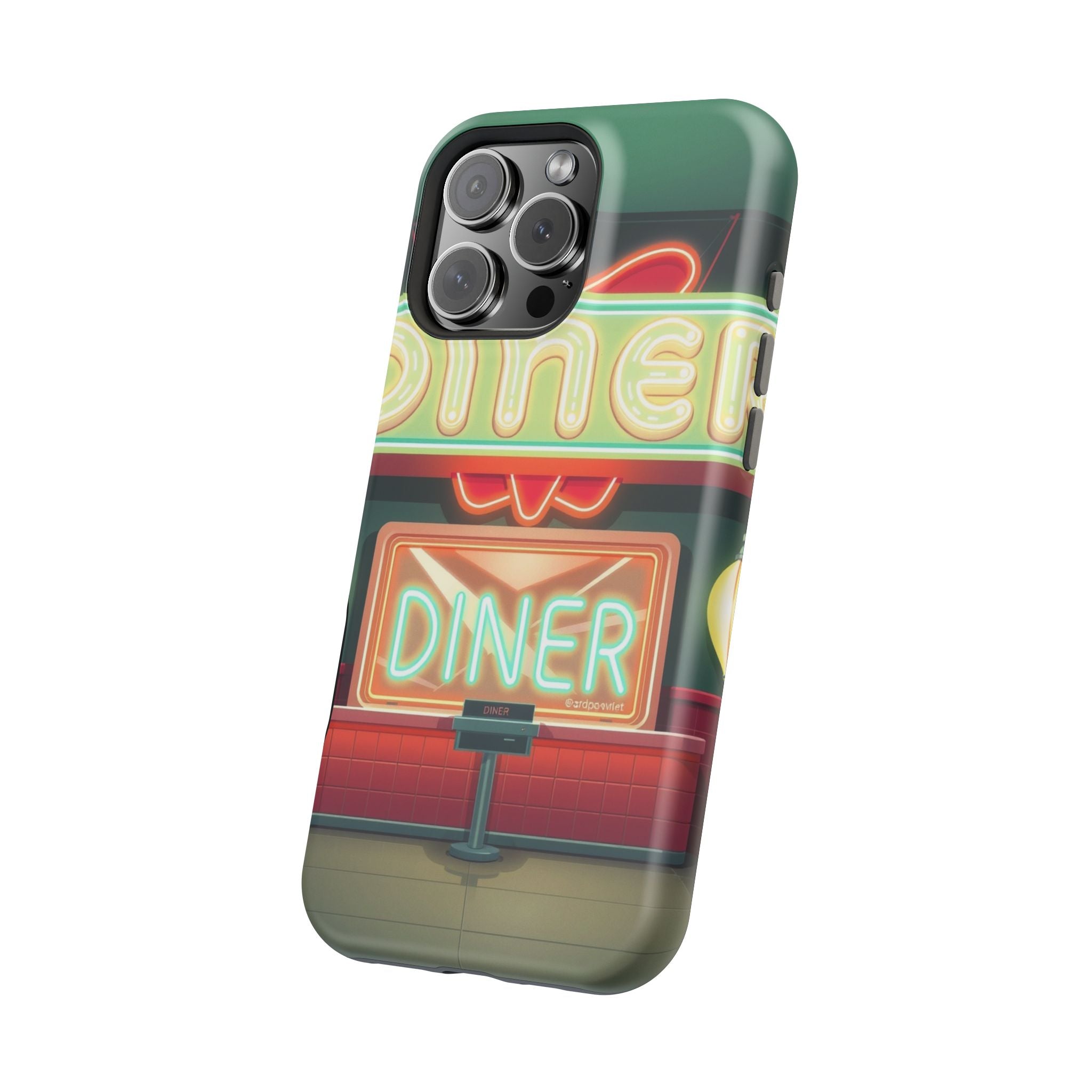 iPhone Neon Diner Sign Mystic Art Bold Modern Everyday Snap Case · iPhone Case