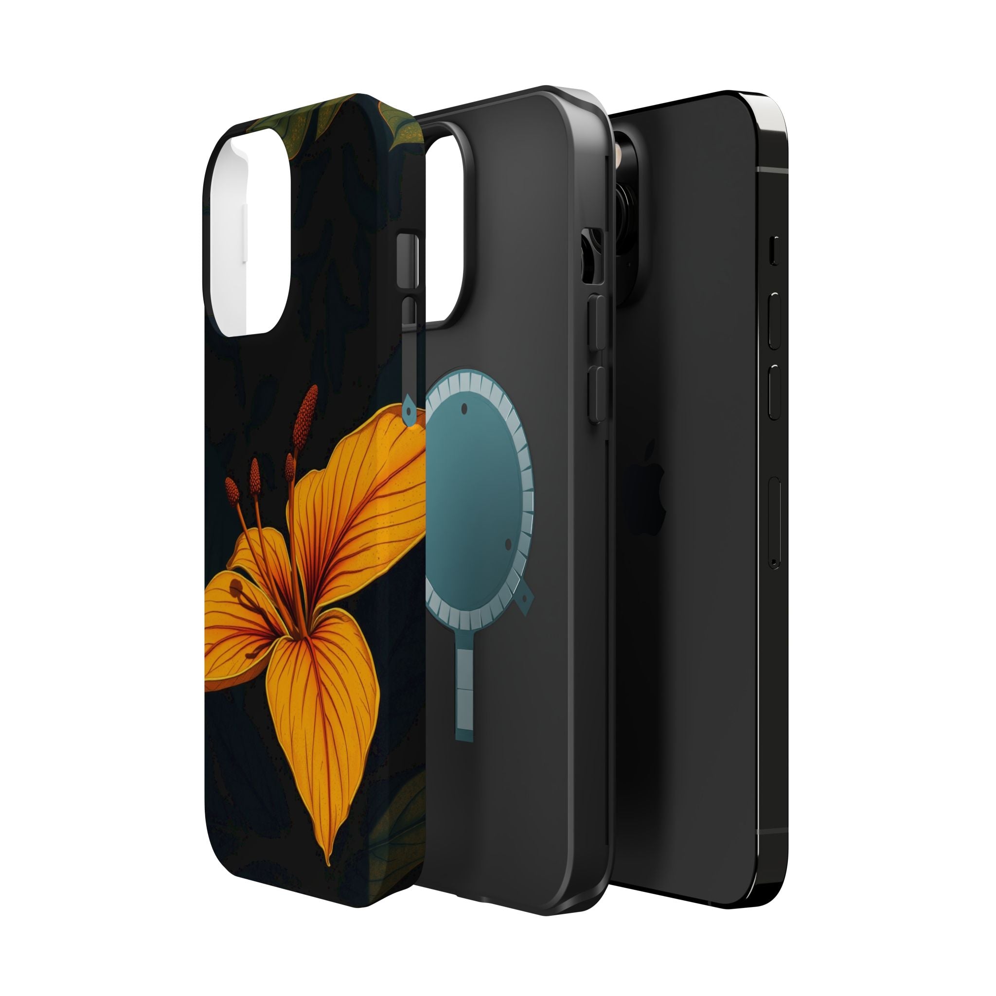 iPhone Earthy Tropical Bloom Design Artistic Everyday Cas Slim Snap Case · iPhon