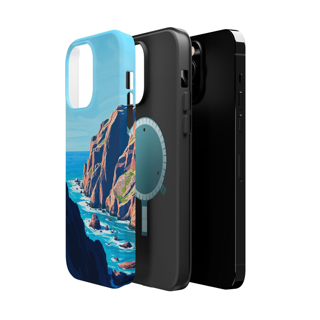 iPhone Rocky Coastline Oil Painting Impressionist iPhone Clean Minimal · iPhone