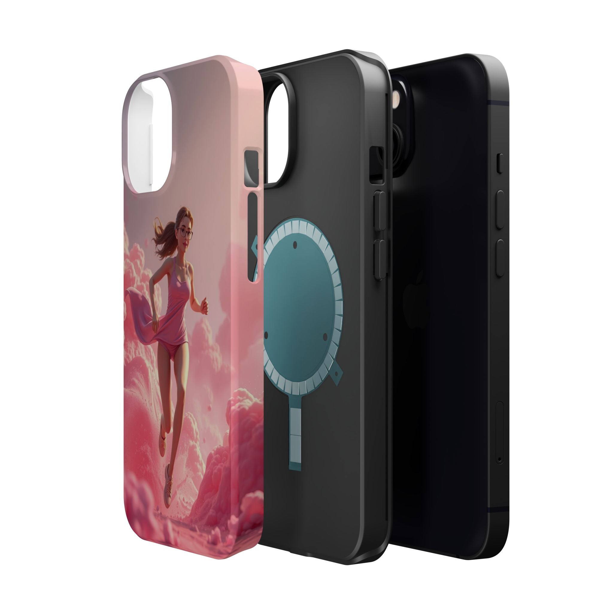 iPhone on Fumes 3D Digital Bold Modern Everyday Snap Case · iPhone Case