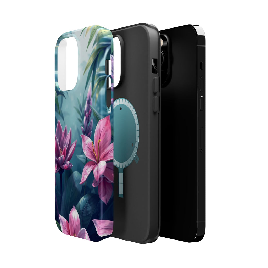 iPhone Indigo And Violet Jungle Floral Slim Everyday Designer Case · iPhone Case