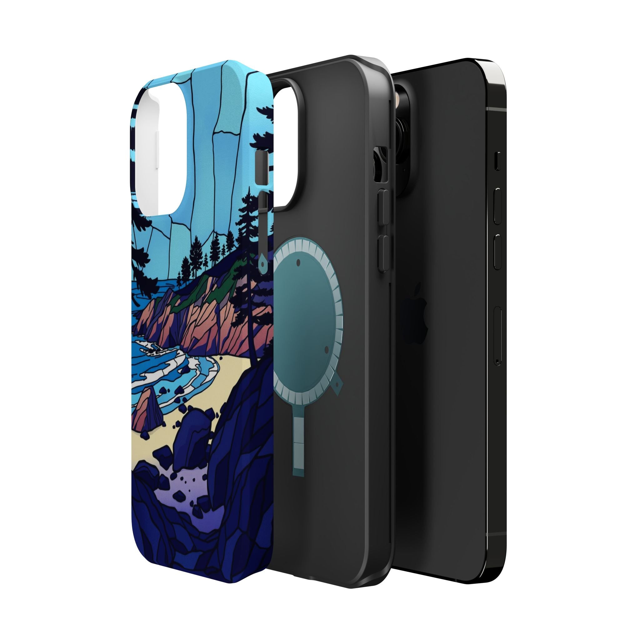 iPhone Indigo And Violet Pebble Beach Slim Everyday iPhone 11 Designer · iPhone