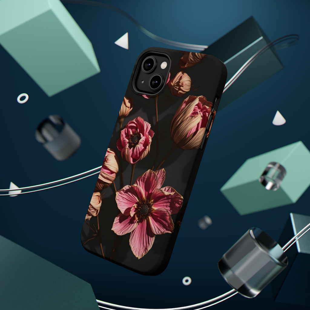 iPhone Dried Flower Flat Lay Electric Art Slim Snap Case · iPhone Case