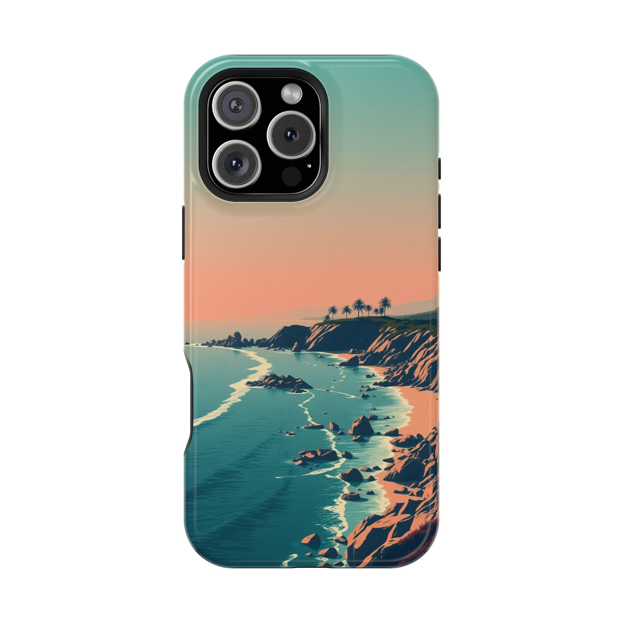 iPhone Radiant Pebble Beach Design Bold Modern Everyday Snap Case · iPhone Case