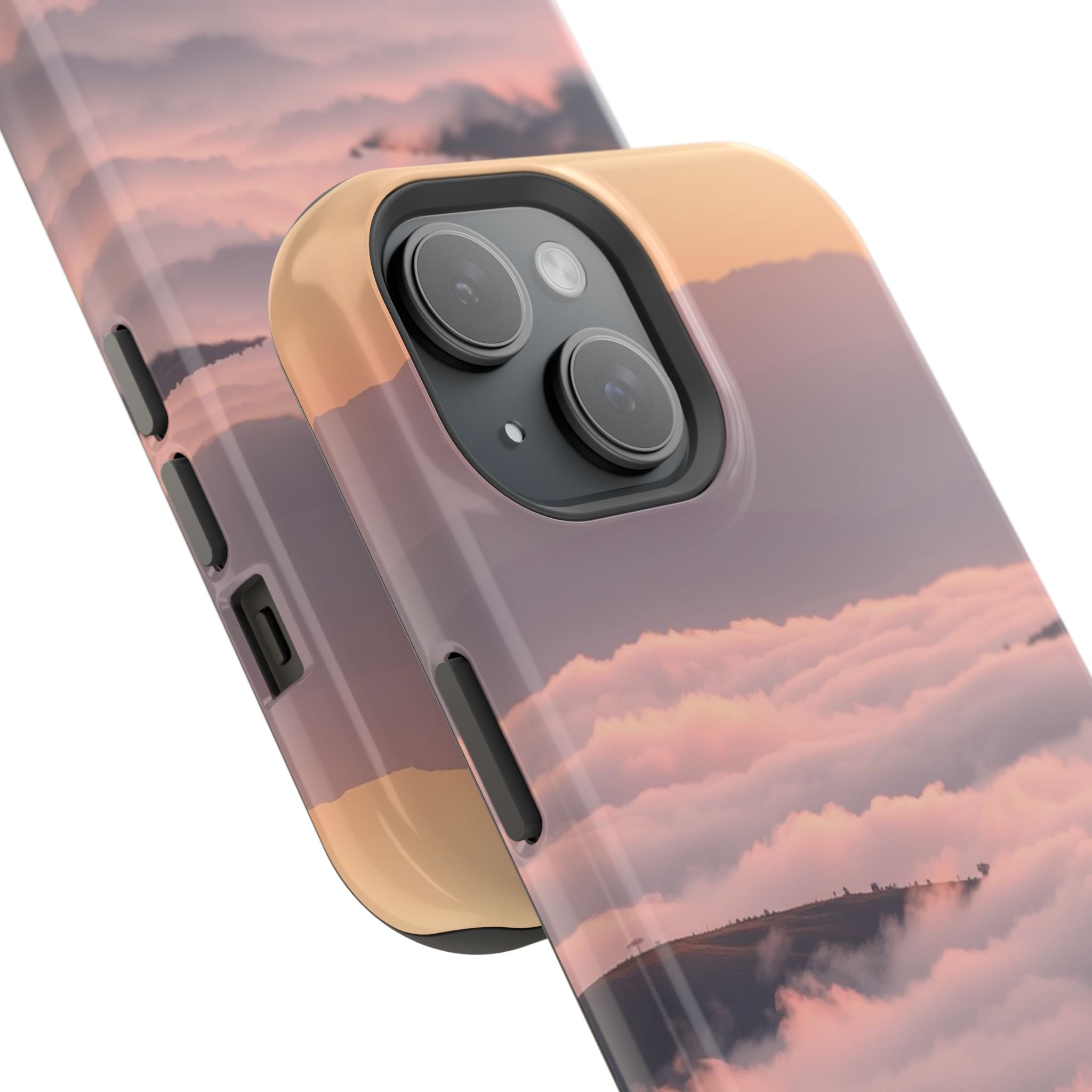iPhone Fog Rolling Over Hills Grunge Distressed Soft iPhone Finish · iPhone Case