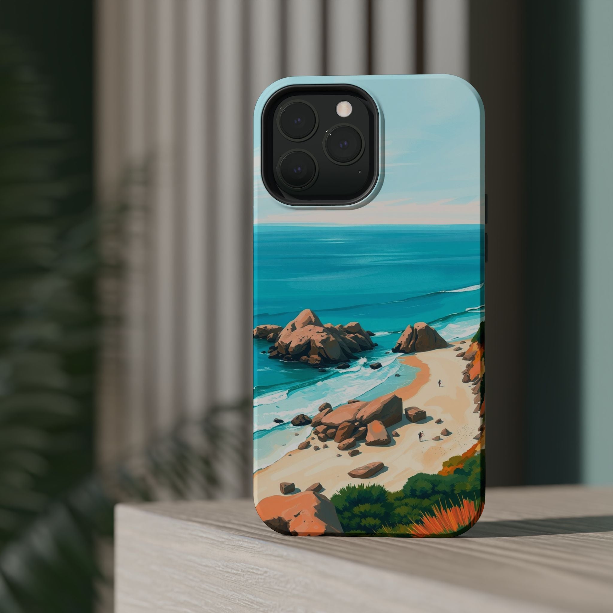iPhone Pebble Beach Cinematic Art Bold Modern Everyday Snap Case · iPhone Case