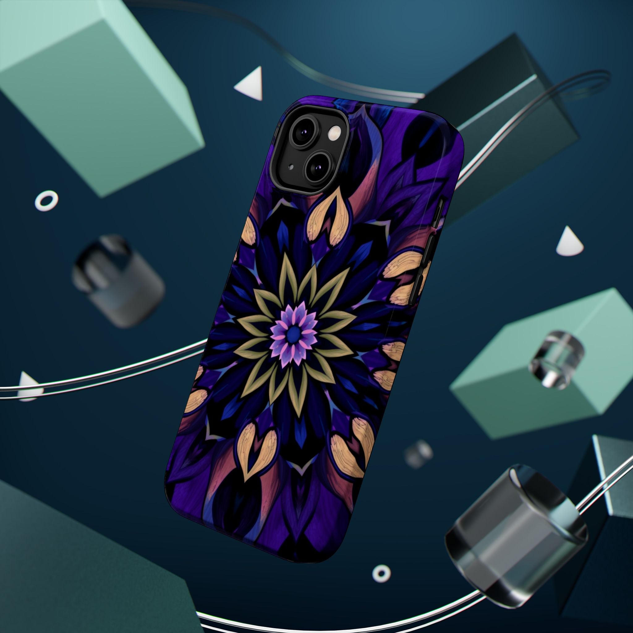 iPhone Floral Mandala Mystic Art Bold Modern Everyday Snap Case · iPhone Case