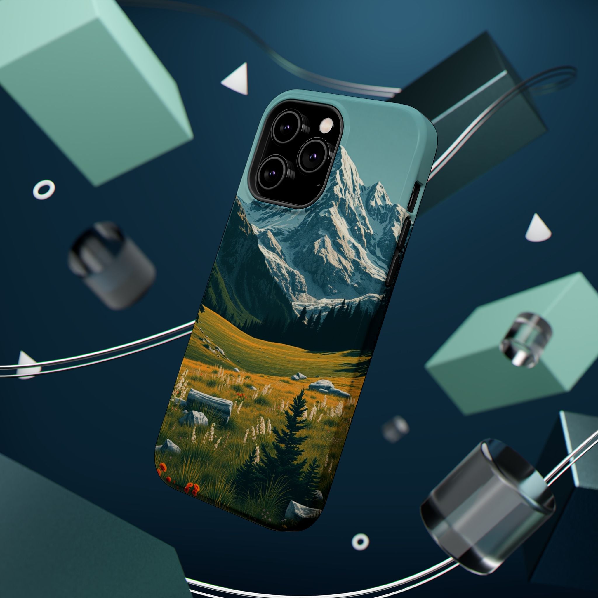 iPhone Alpine Meadow Bold Art 19 Bold Modern Everyday Snap Case · iPhone Case
