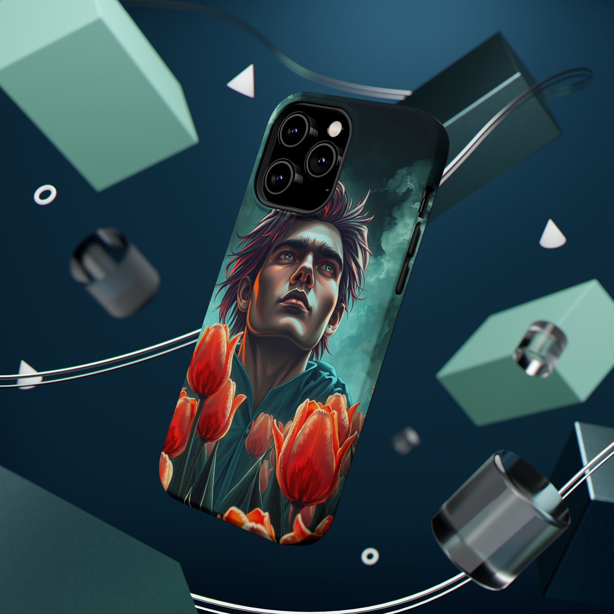 iPhone Tulip Row Electric Art Slim Everyday Designer Case · iPhone Case