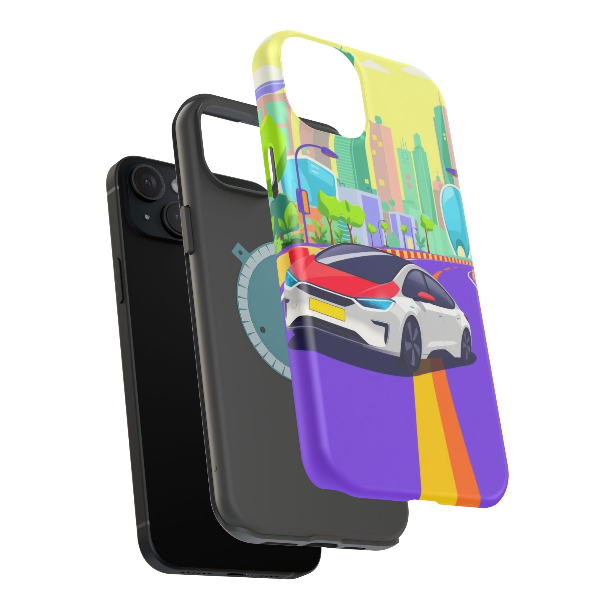 iPhone Electric Car Future Kids Fun Phone Case Gift Slim Snap Case · iPhone Case