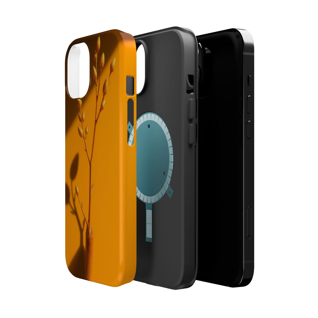 iPhone Mustard And Rust Minimalist Stem Slim Everyday iPhone Designer · iPhone C