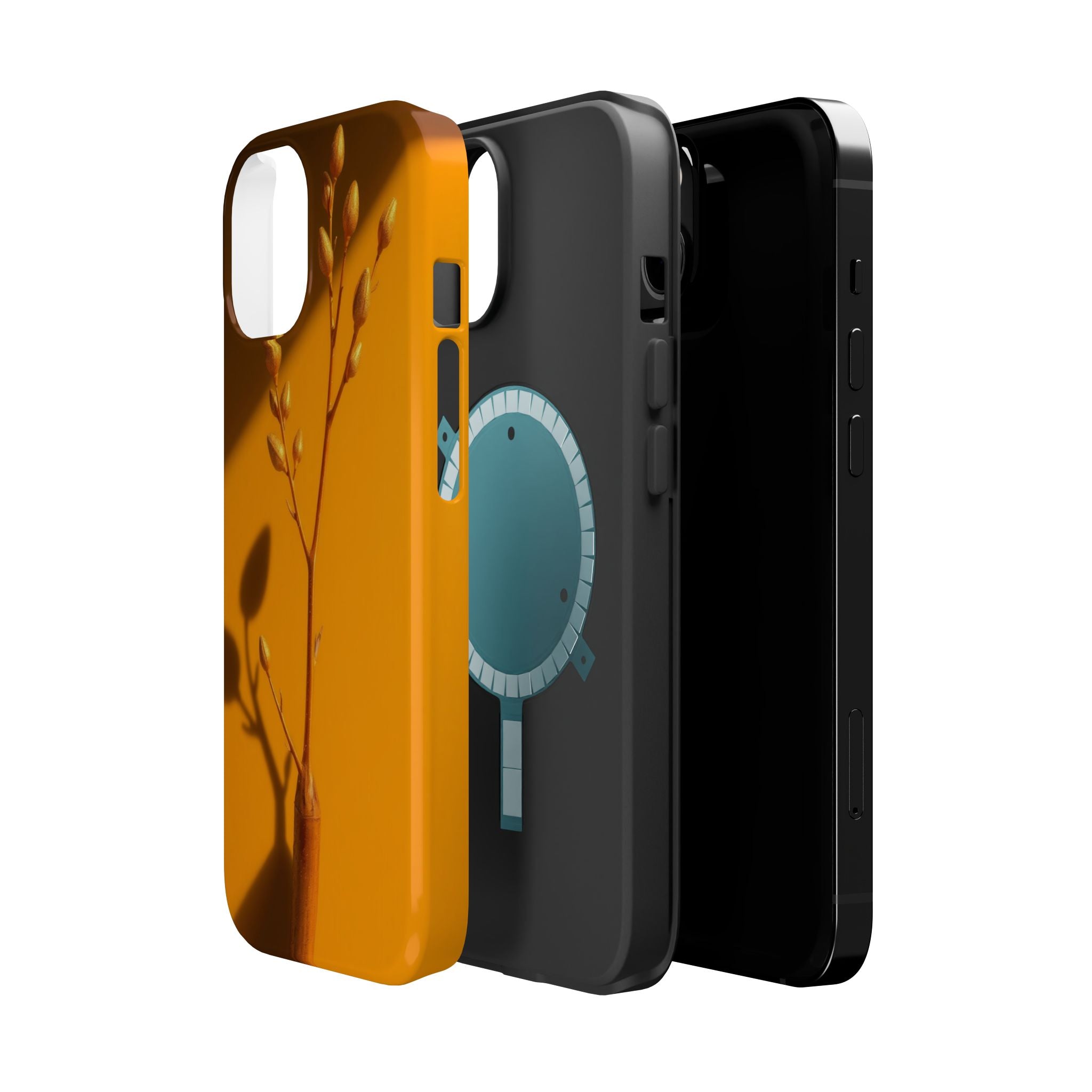iPhone Mustard And Rust Minimalist Stem Slim Everyday iPhone Designer · iPhone C