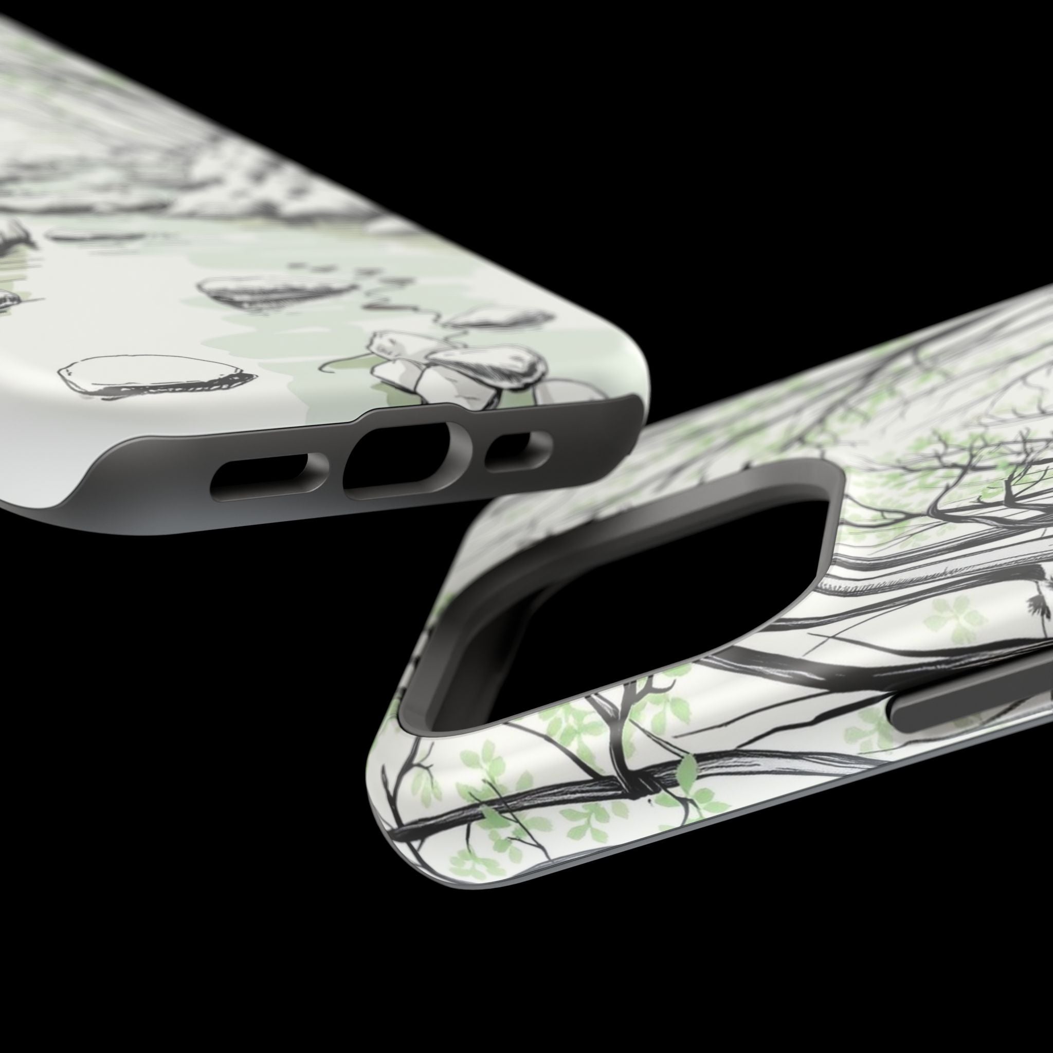 iPhone Sage And Ivory Spring Creek Bold Modern Everyday Snap Case · iPhone Case