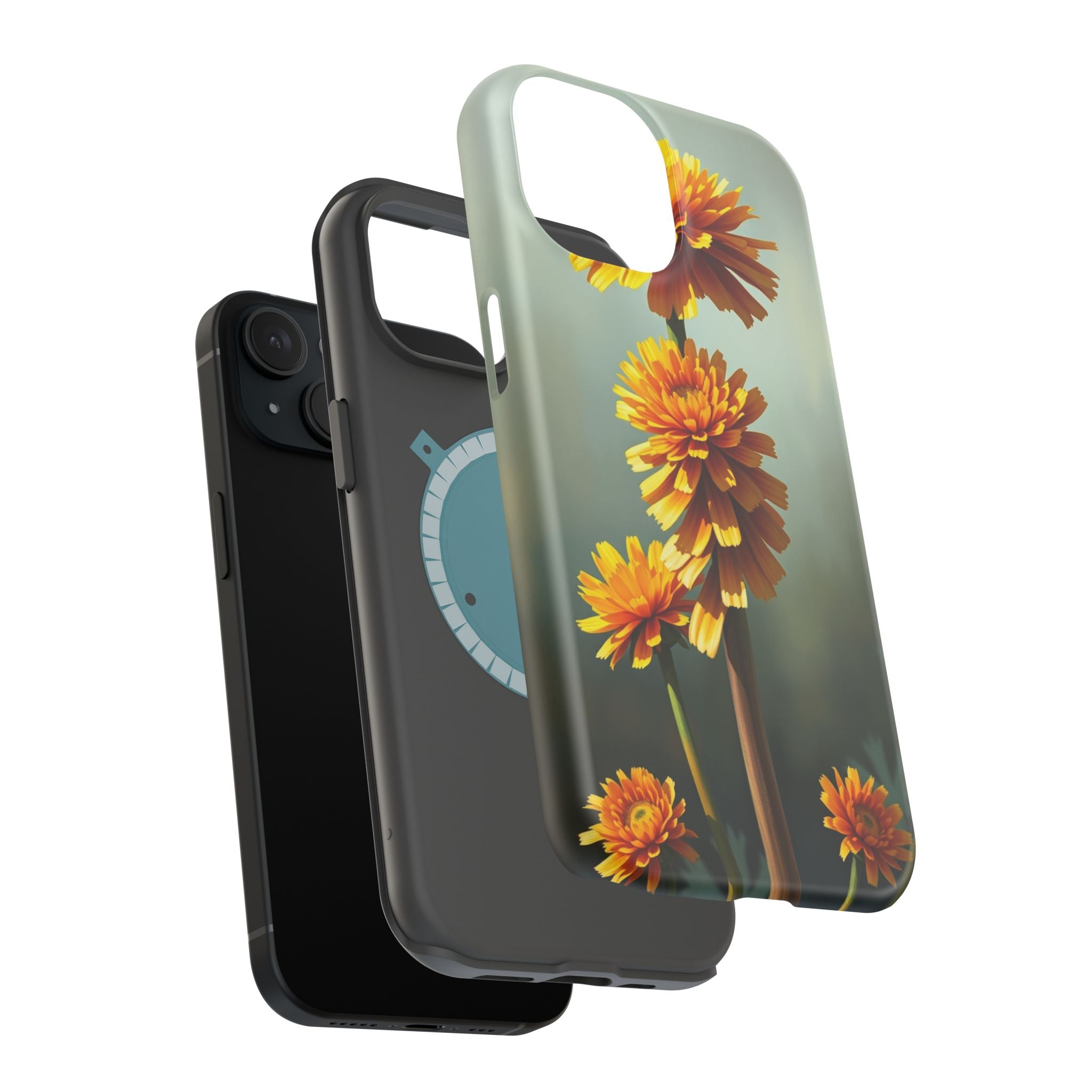 iPhone Ranunculus Stack Electric Art Slim Everyday Designer Case · iPhone Case