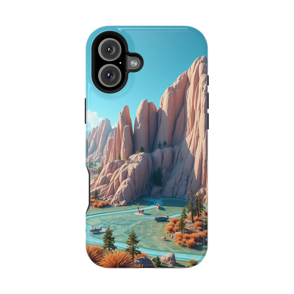 iPhone Pine Ridge Electric Art Slim Everyday Designer Case · iPhone Case
