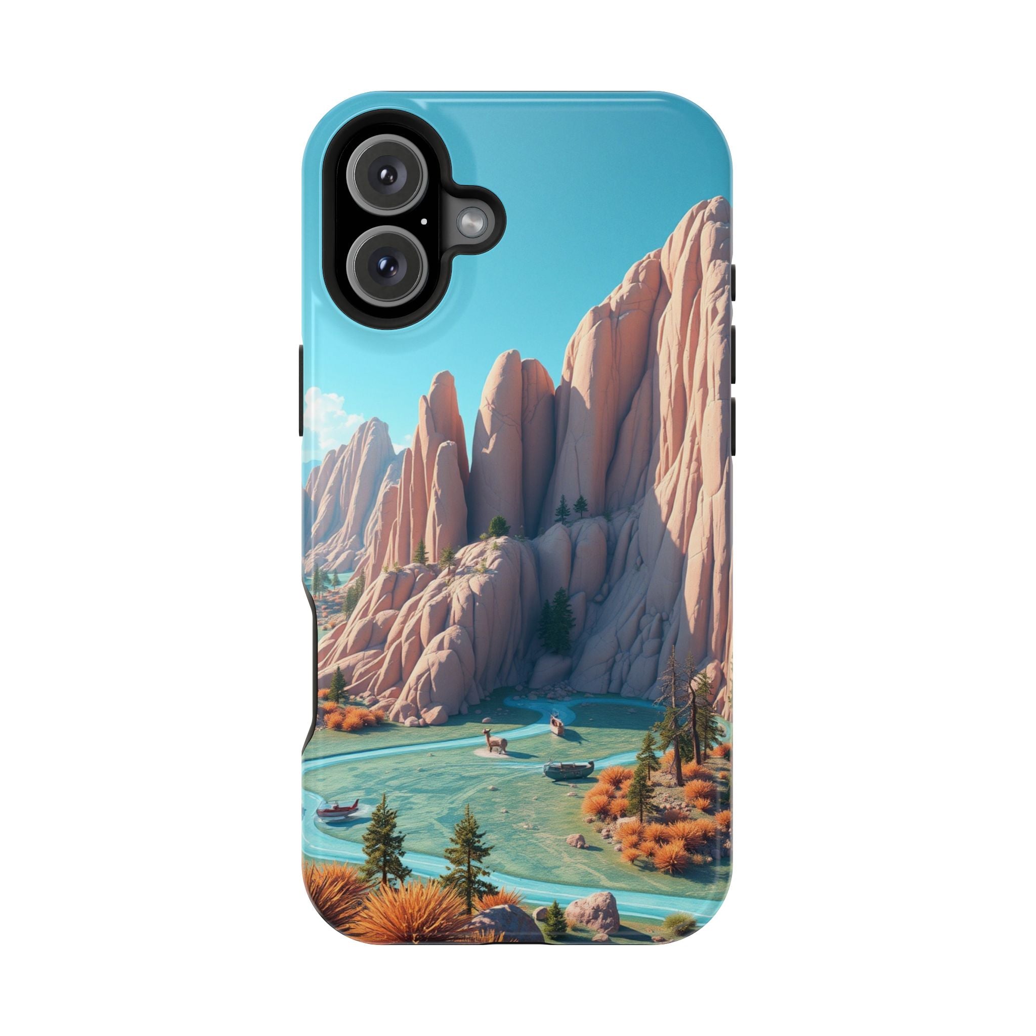 iPhone Pine Ridge Electric Art Slim Everyday Designer Case · iPhone Case