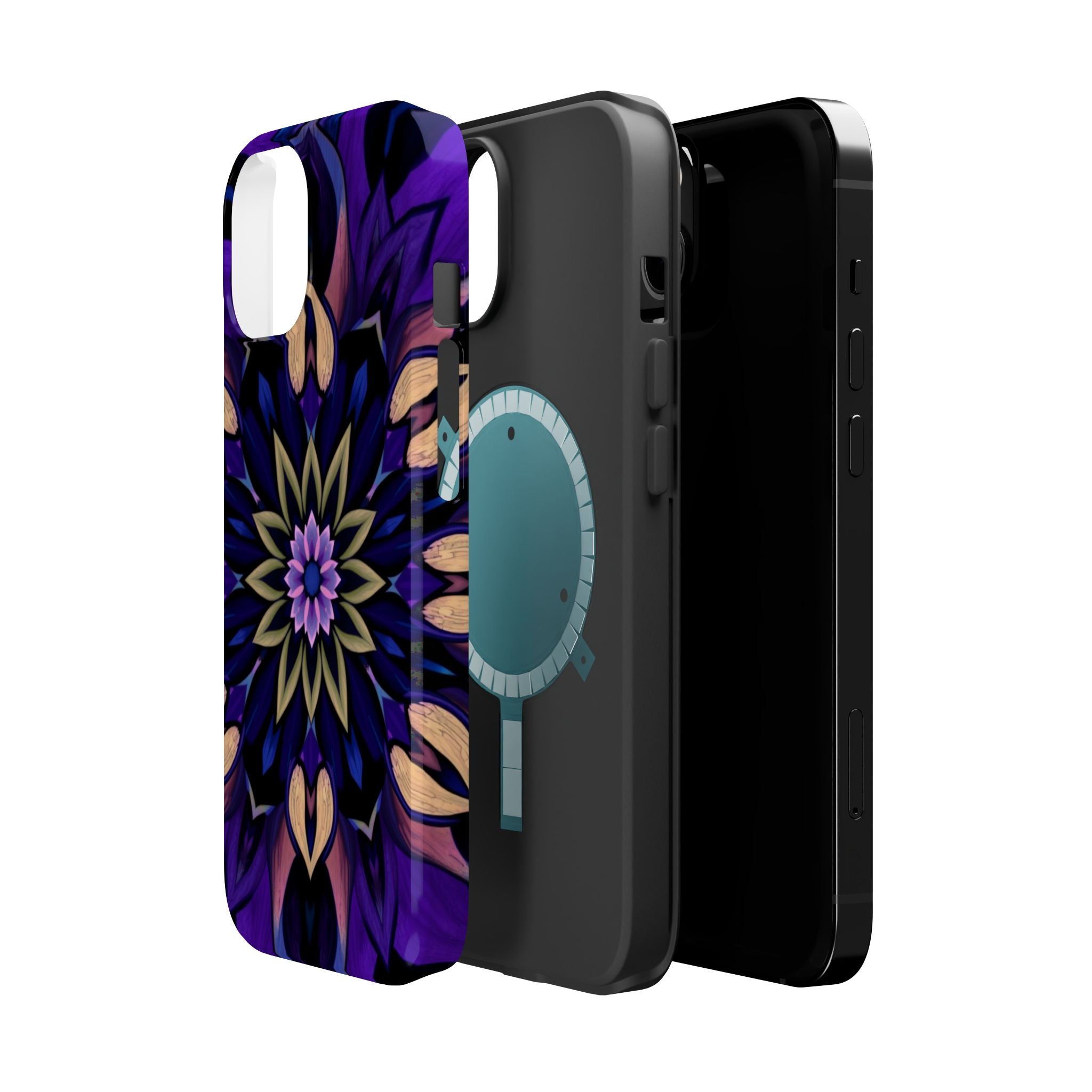 iPhone Floral Mandala Mystic Art Bold Modern Everyday Snap Case · iPhone Case