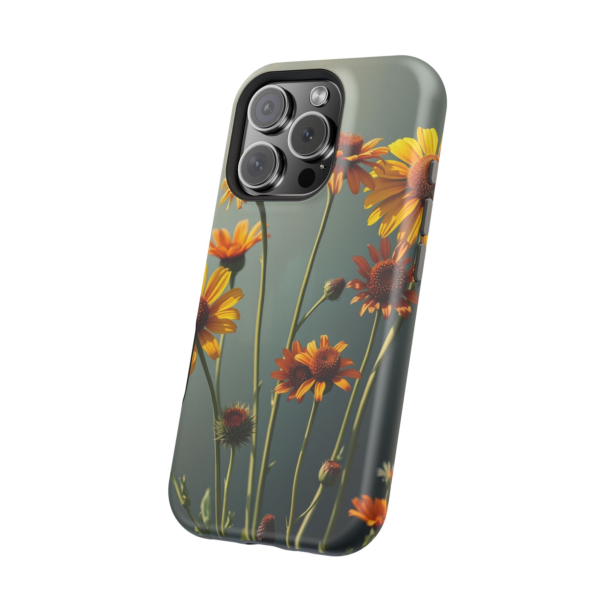 iPhone Mustard And Rust Wildflower Bunch Slim Everyday iPhone Designer · iPhone