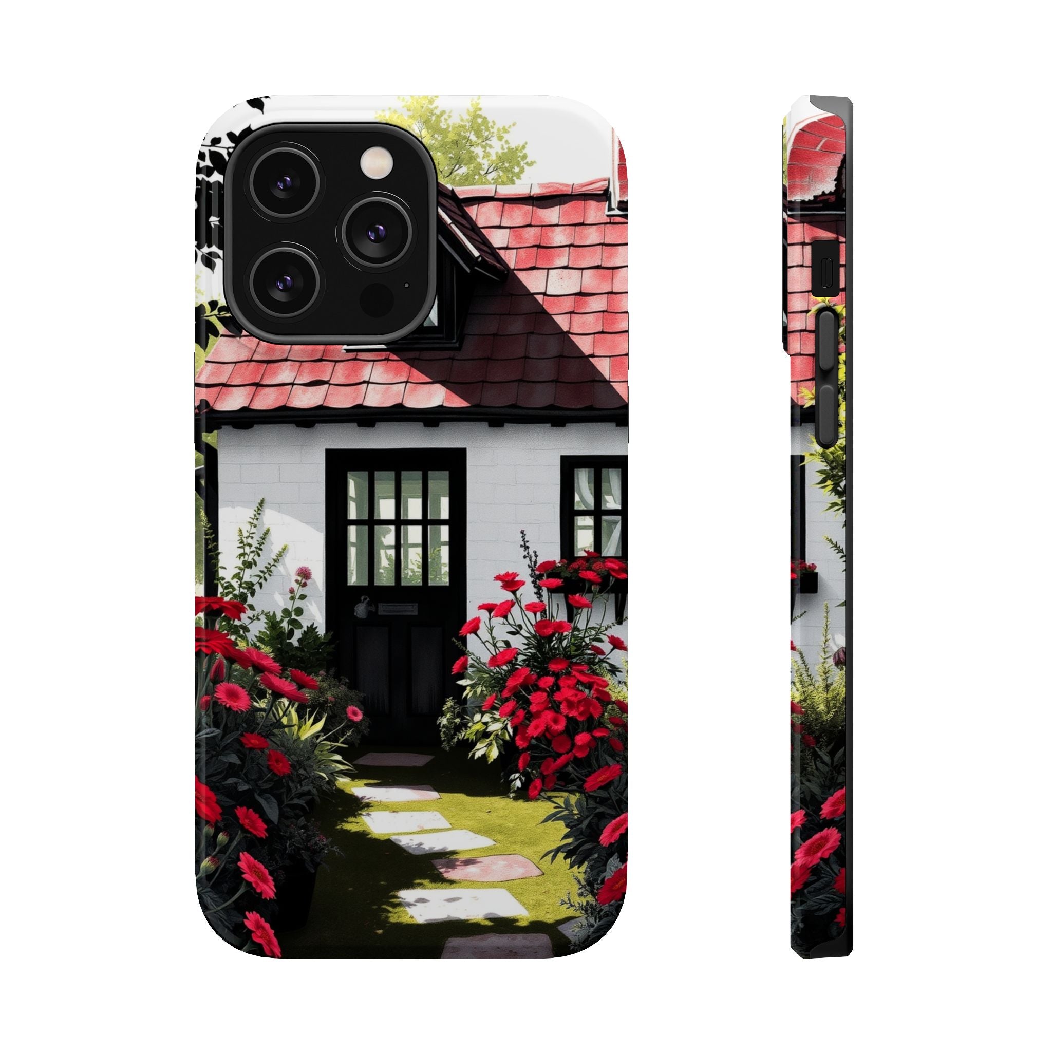 iPhone Cottage Garden Vibrant Watercolor Slim Snap Case · iPhone Case
