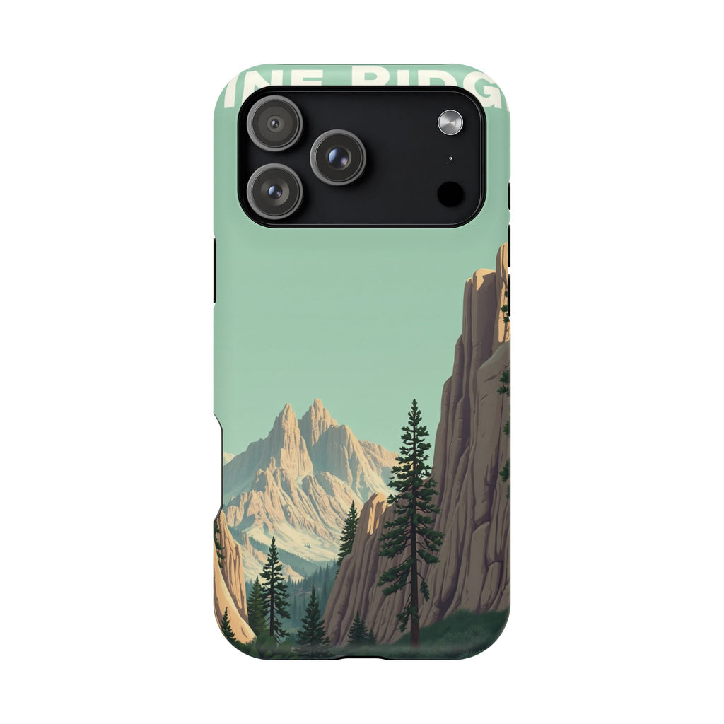 iPhone Pine Ridge Electric Art 16 Bold Modern Everyday Snap Case · iPhone Case