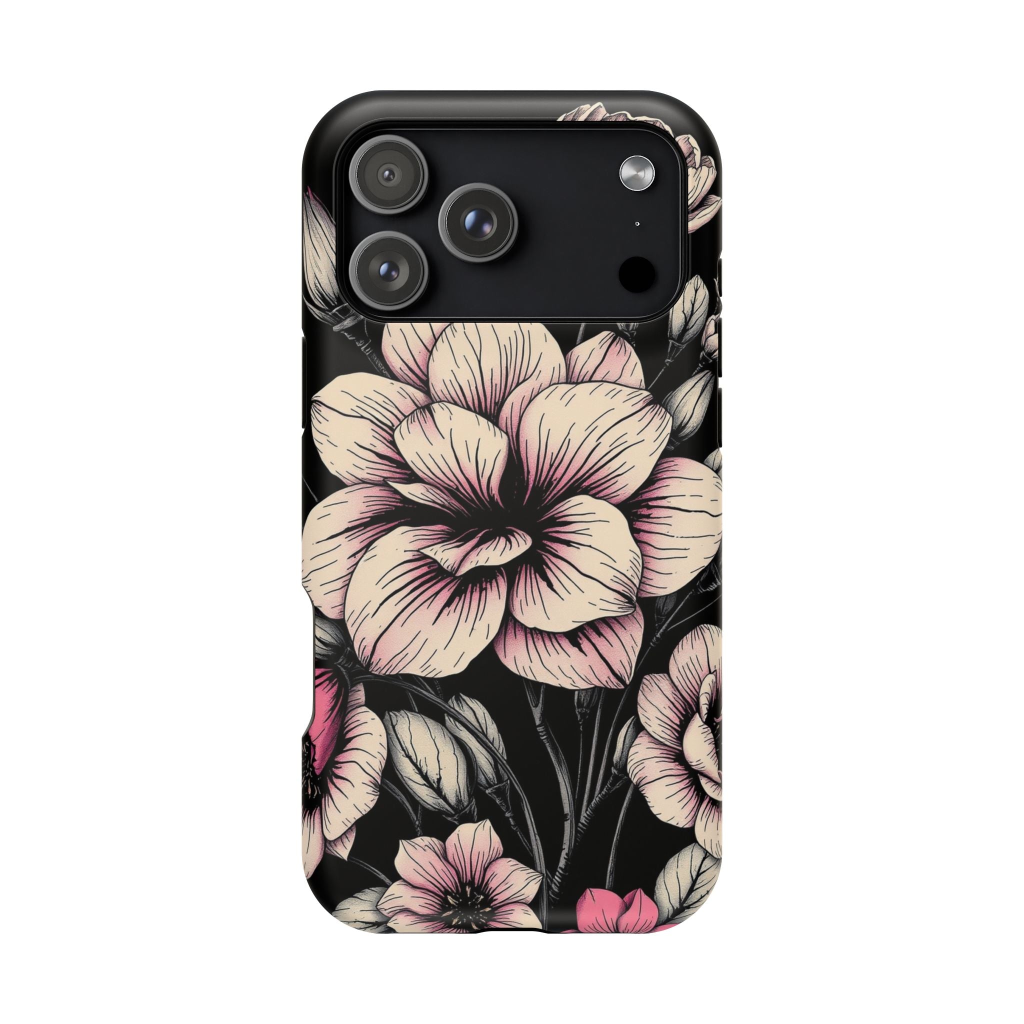 iPhone Floral Dark Academia Gothic Ink Slim Everyday Designer Case · iPhone Case