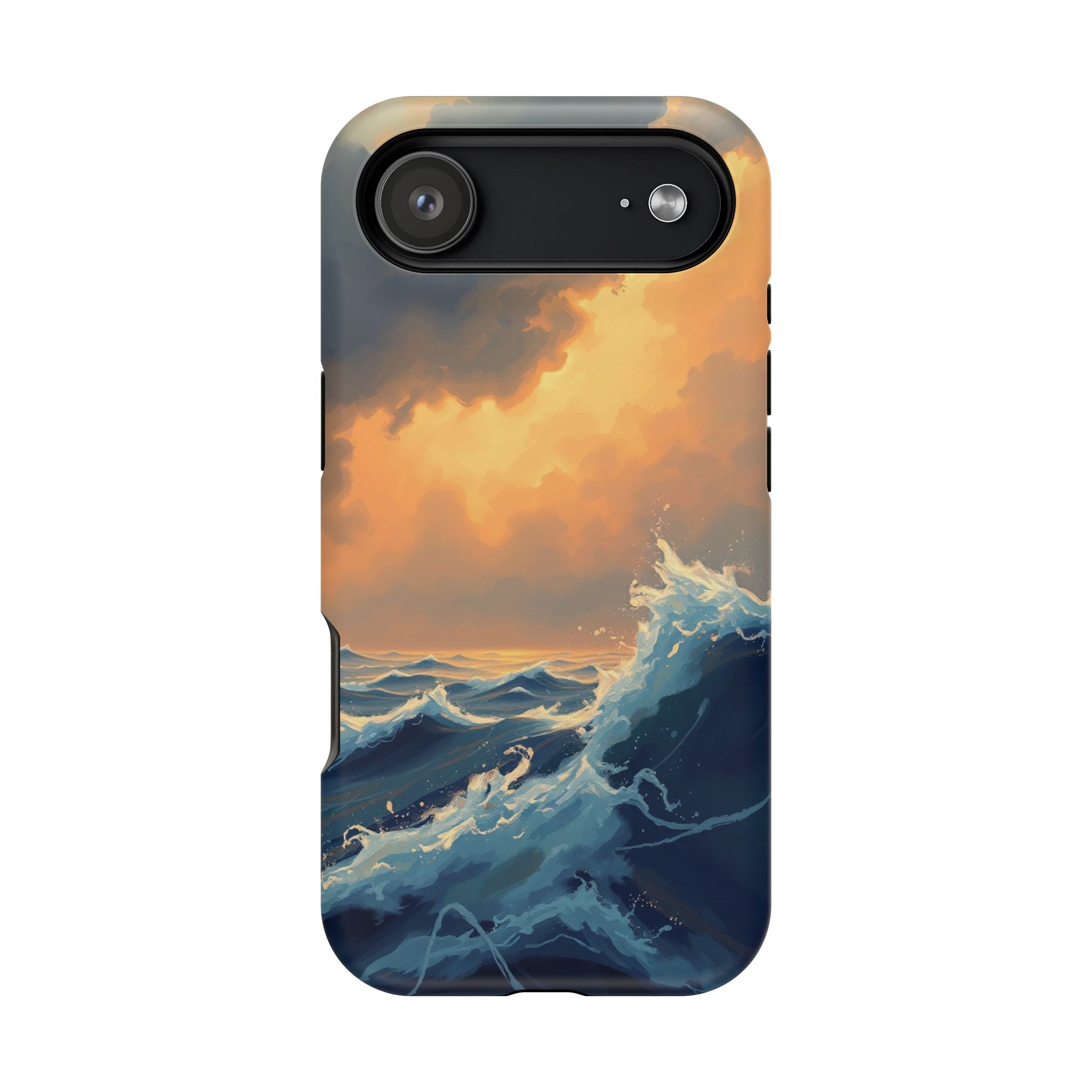 iPhone Sunset Amber And Peach Storm at Sea Slim iPhone Everyday · iPhone Case