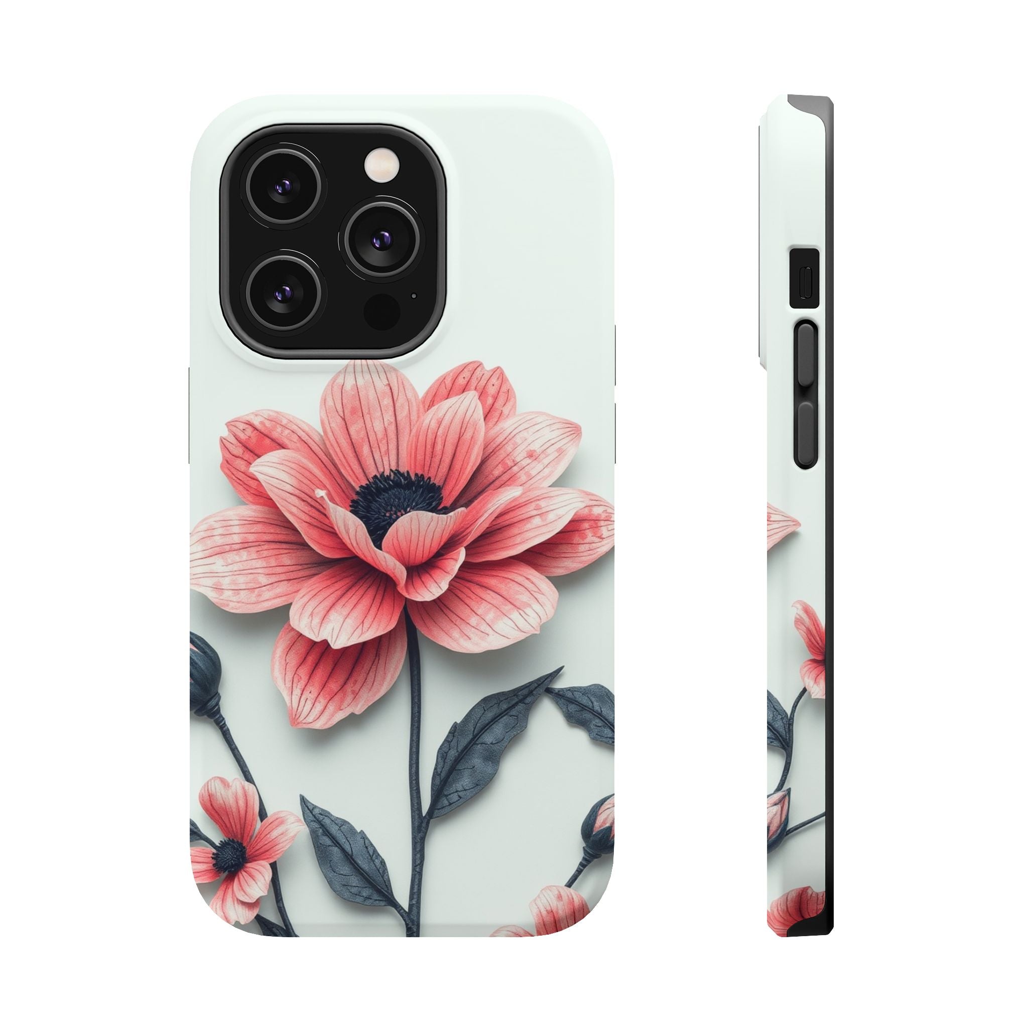 iPhone Dreamy Floral Ink Wash Design Slim Everyday iPhone 12 Designer · iPhone C