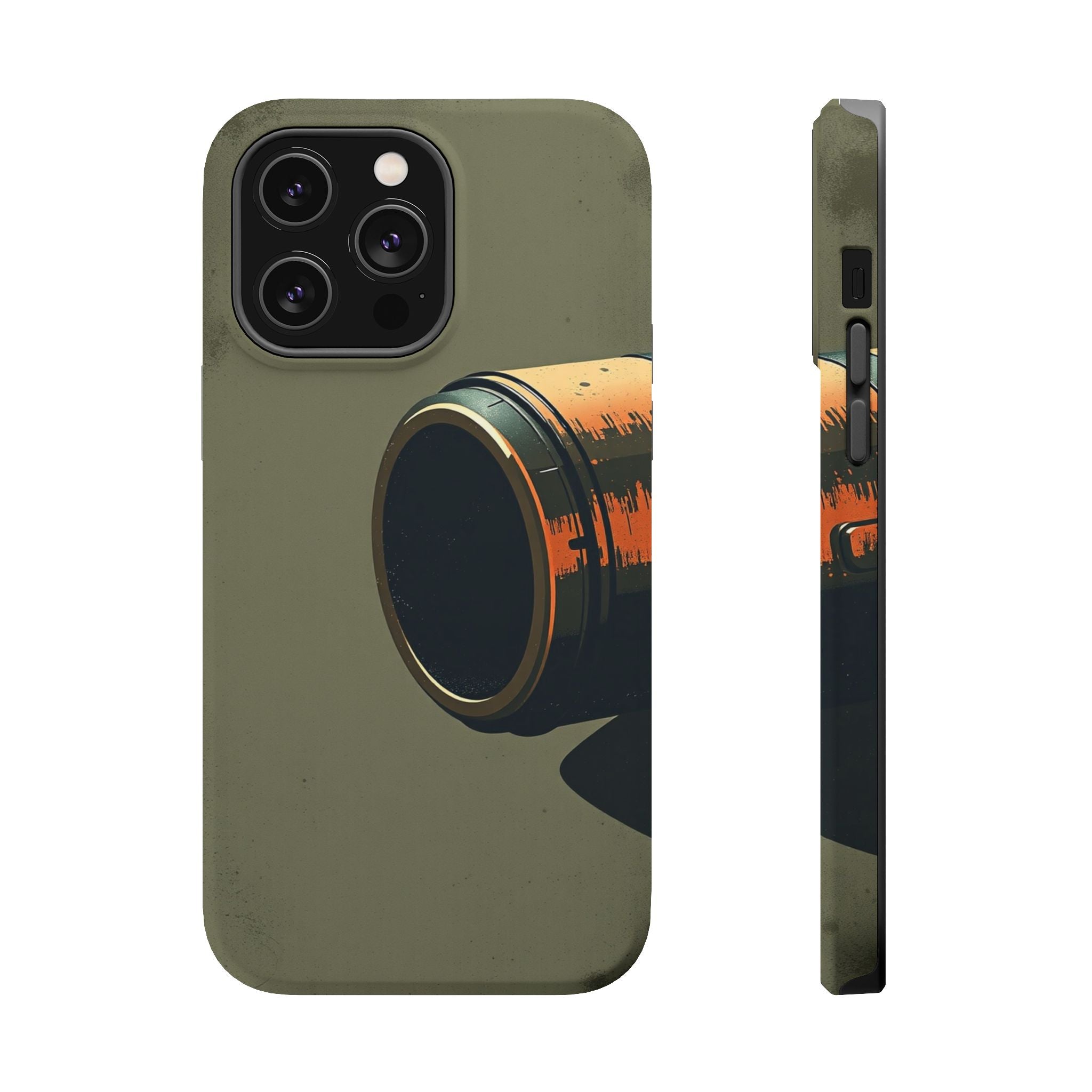 iPhone Charcoal And Copper Vintage Postcard Slim Everyday Designer Case · iPhone