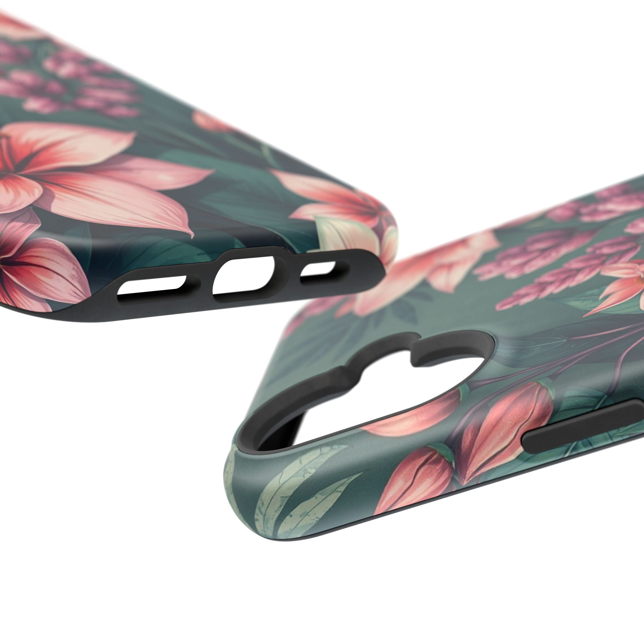 iPhone Mint And Blush Jungle Floral Slim Everyday Designer Case · iPhone Case