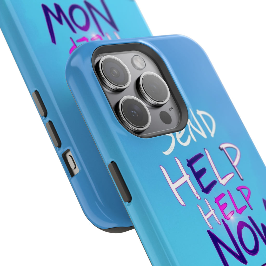 iPhone Radiant Send Help Now Design Slim Everyday Designer Case · iPhone Case