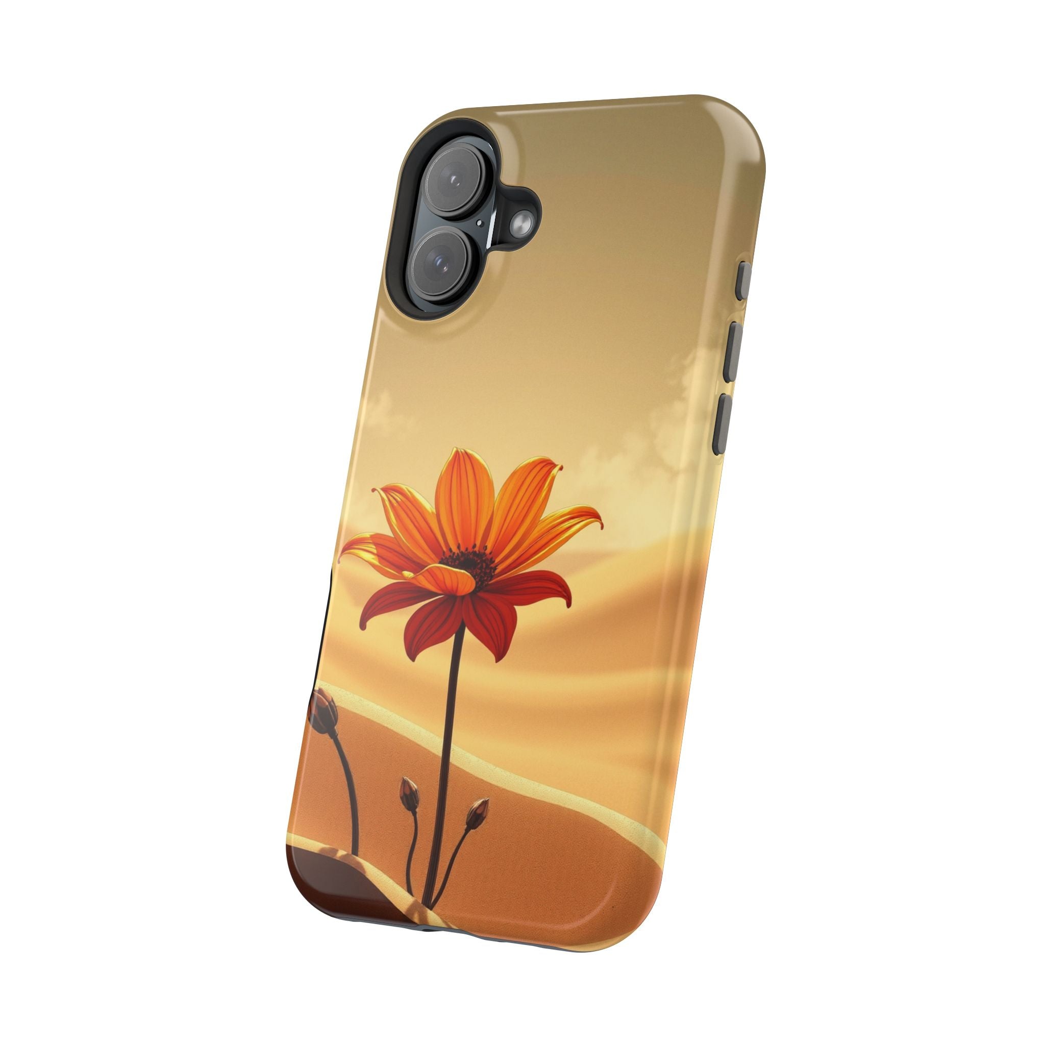 iPhone Neon Floral Dark Gothic Ink Bold Modern Everyday Snap Case · iPhone Case