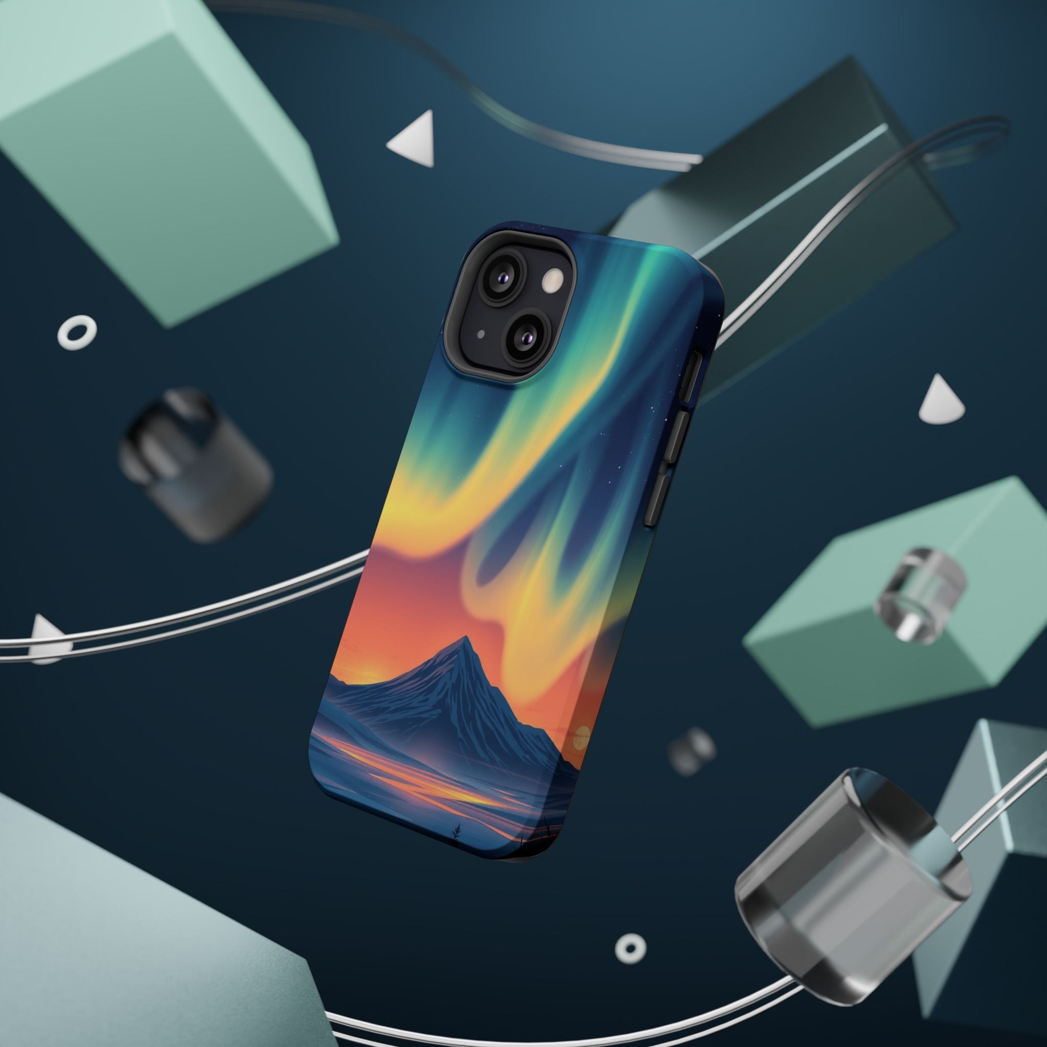 iPhone Northern Lights Dreamy Ethereal Slim Everyday Designer Case · iPhone Case