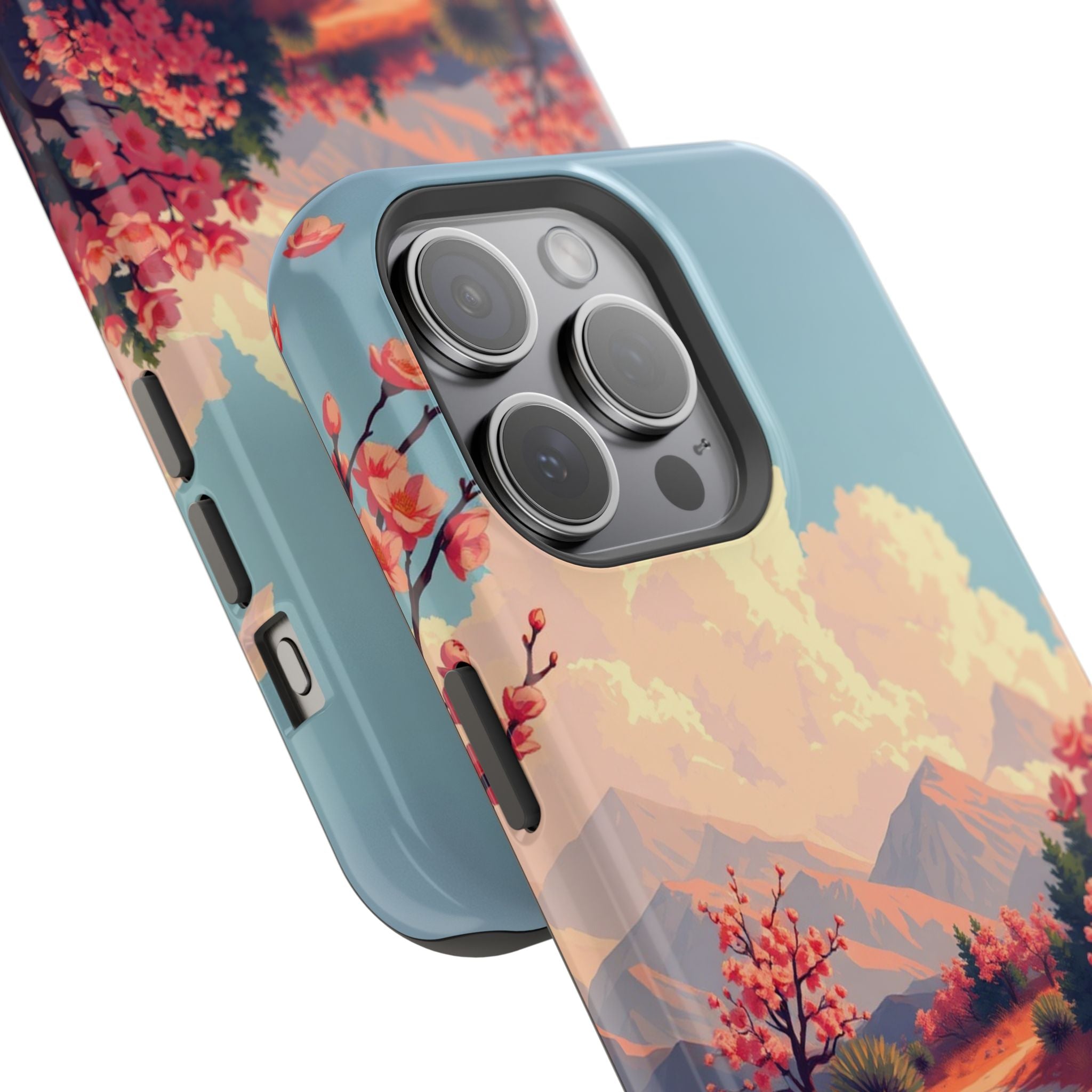 iPhone Burnt Orange And Sand Blossom Trail Slim iPhone Everyday · iPhone Case