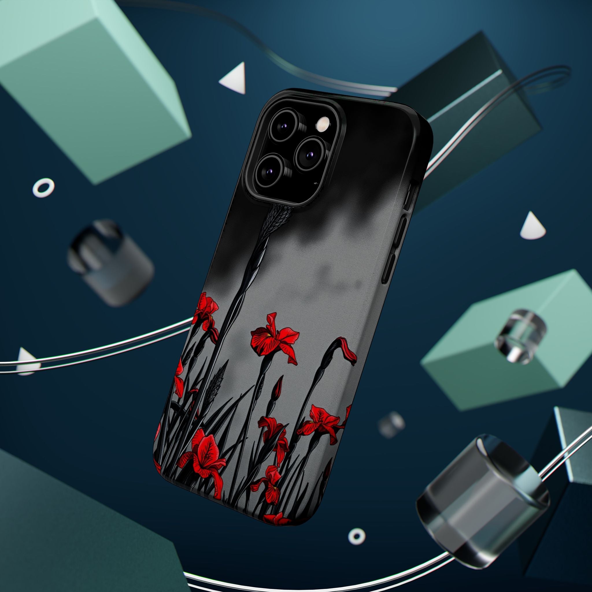 iPhone Iris Garden Cinematic Art Soft Finish Everyday Cas Slim Snap Case · iPhon